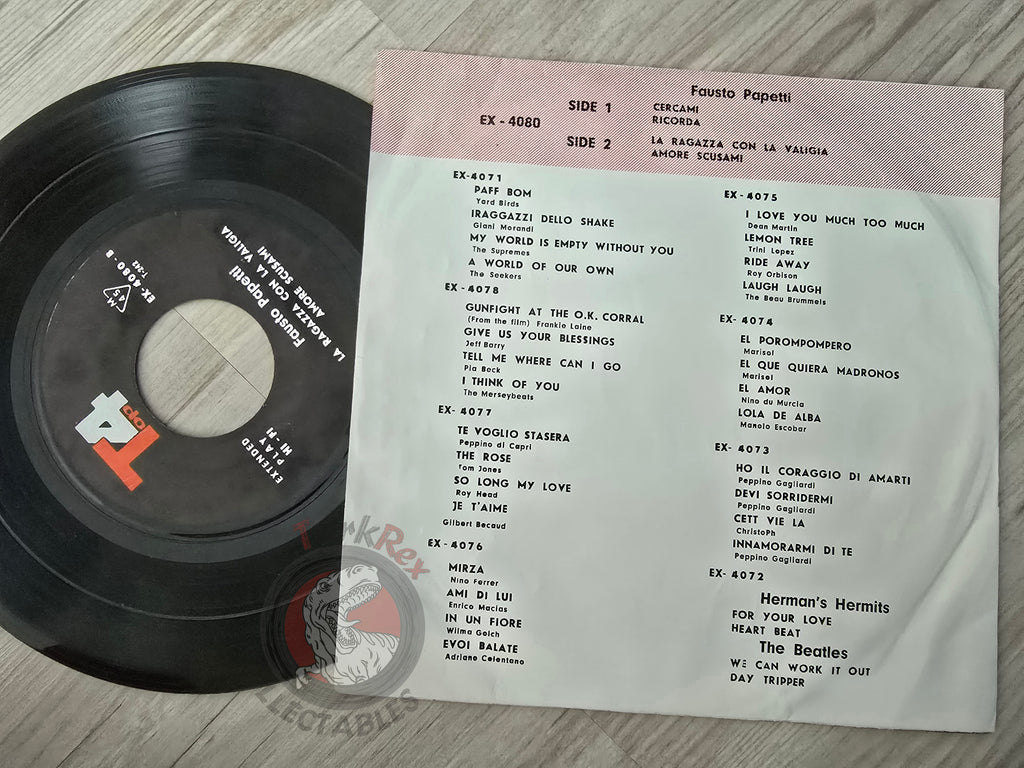 Fausto Papetti – Cercami 7" Iran Pressing Vinyl Iranian Edition 1