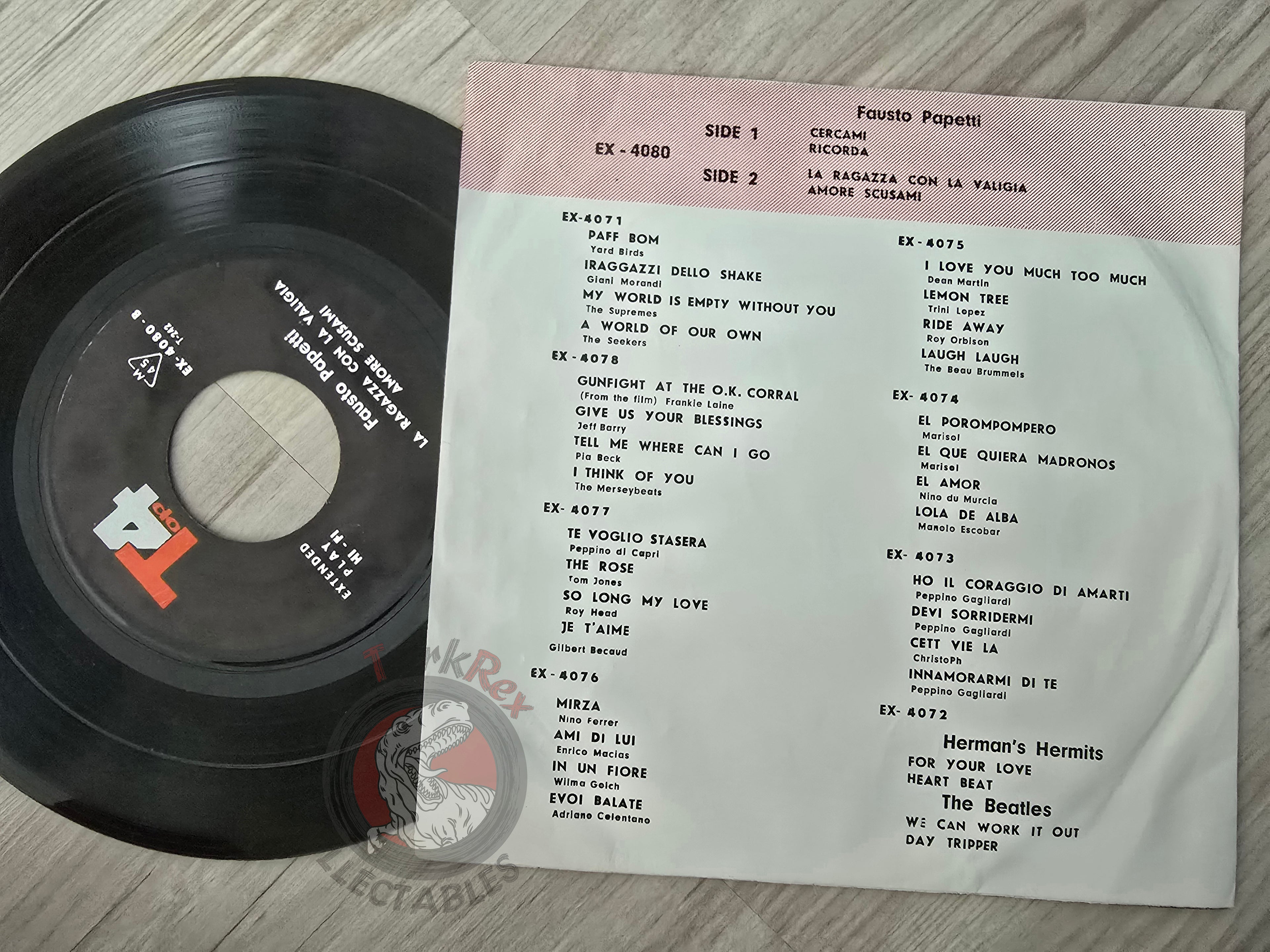 Fausto Papetti – Cercami 7" Iran Pressing Vinyl Iranian Edition 1