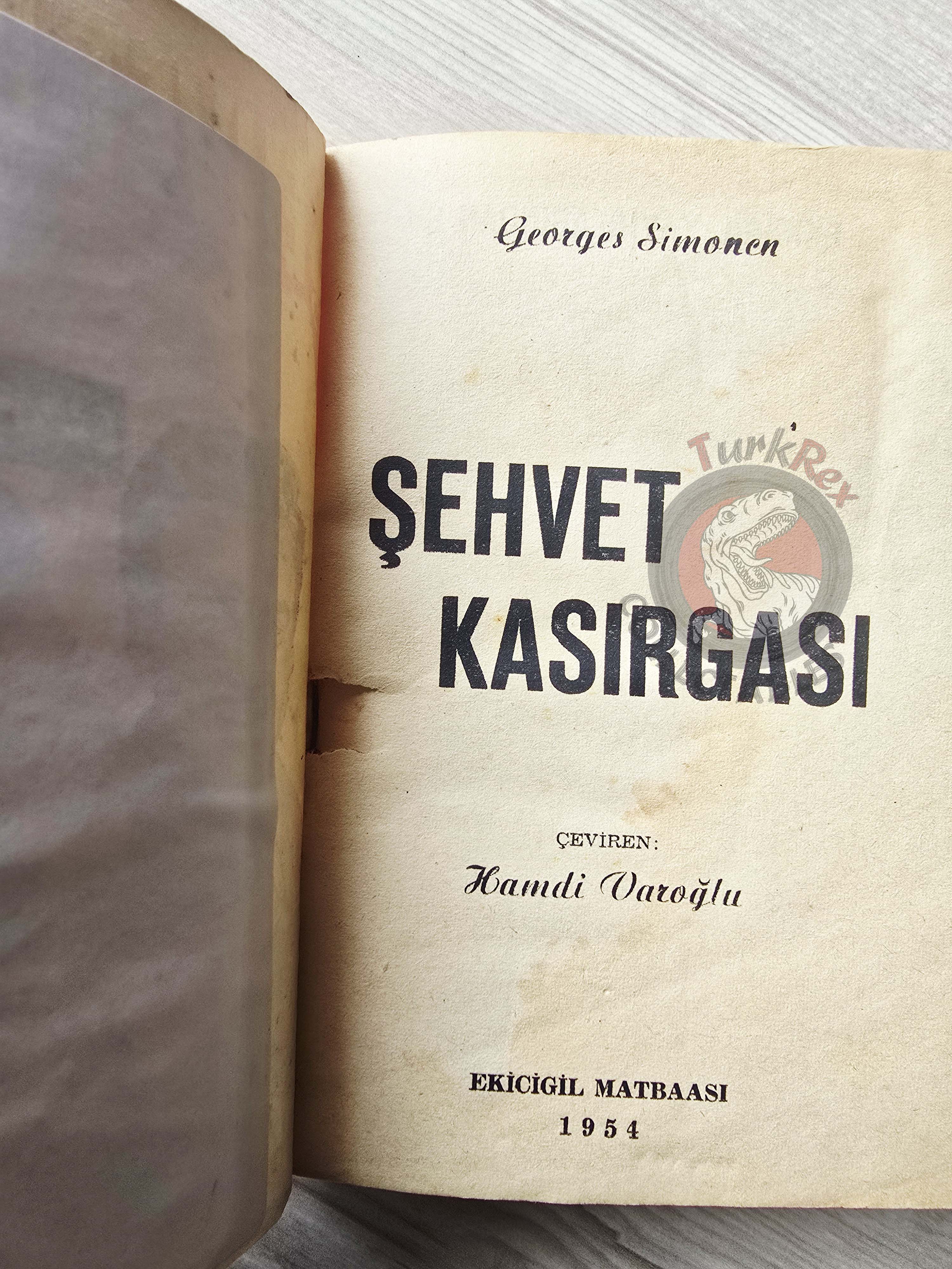 Georges Simenon – Le Testament Donadieu 1954 1st Turkish Book Turkey