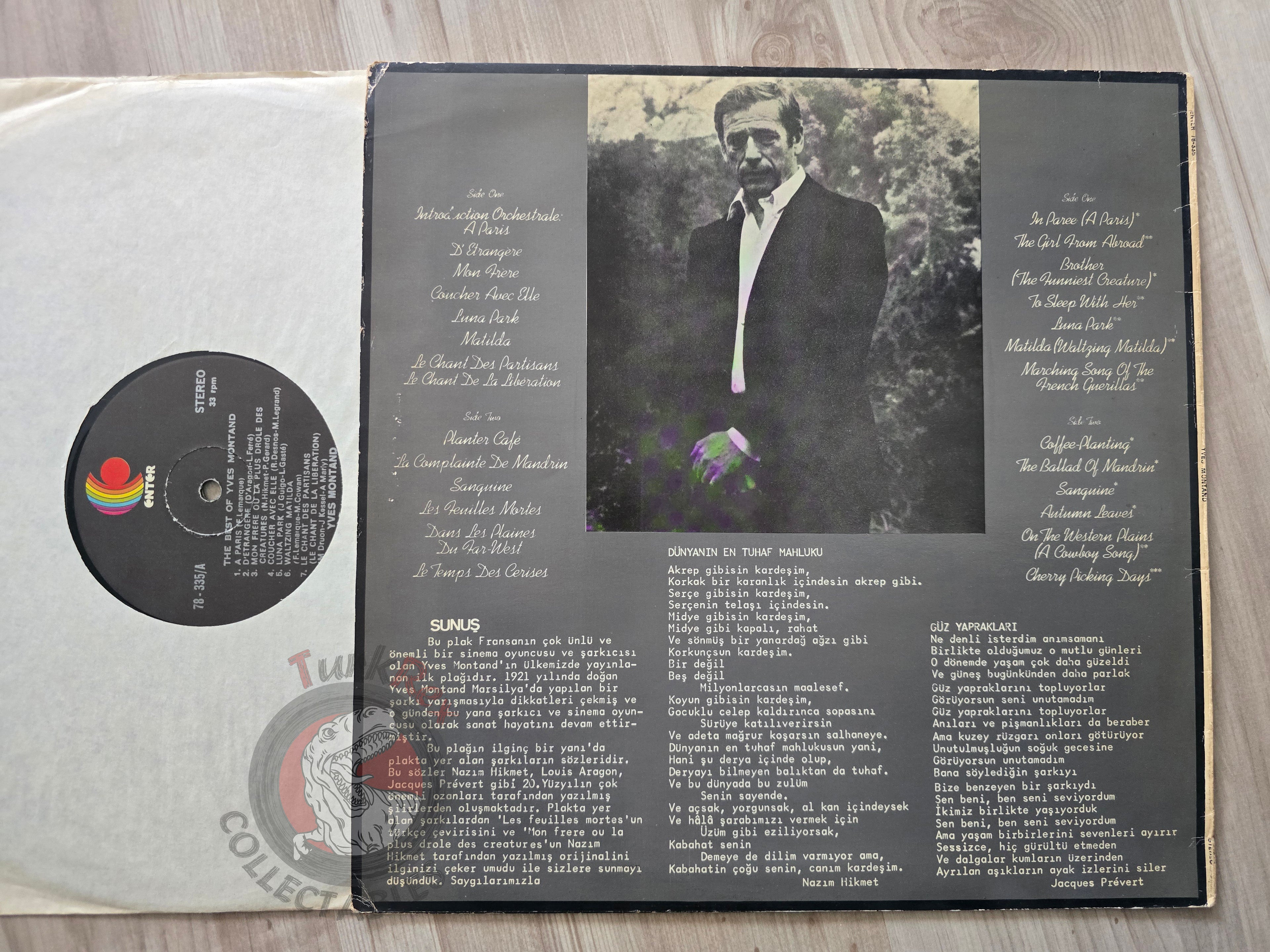 Yves Montand – The Best Of Yves Montand By Request Turkish Pressing Vinyl Turkey Edition