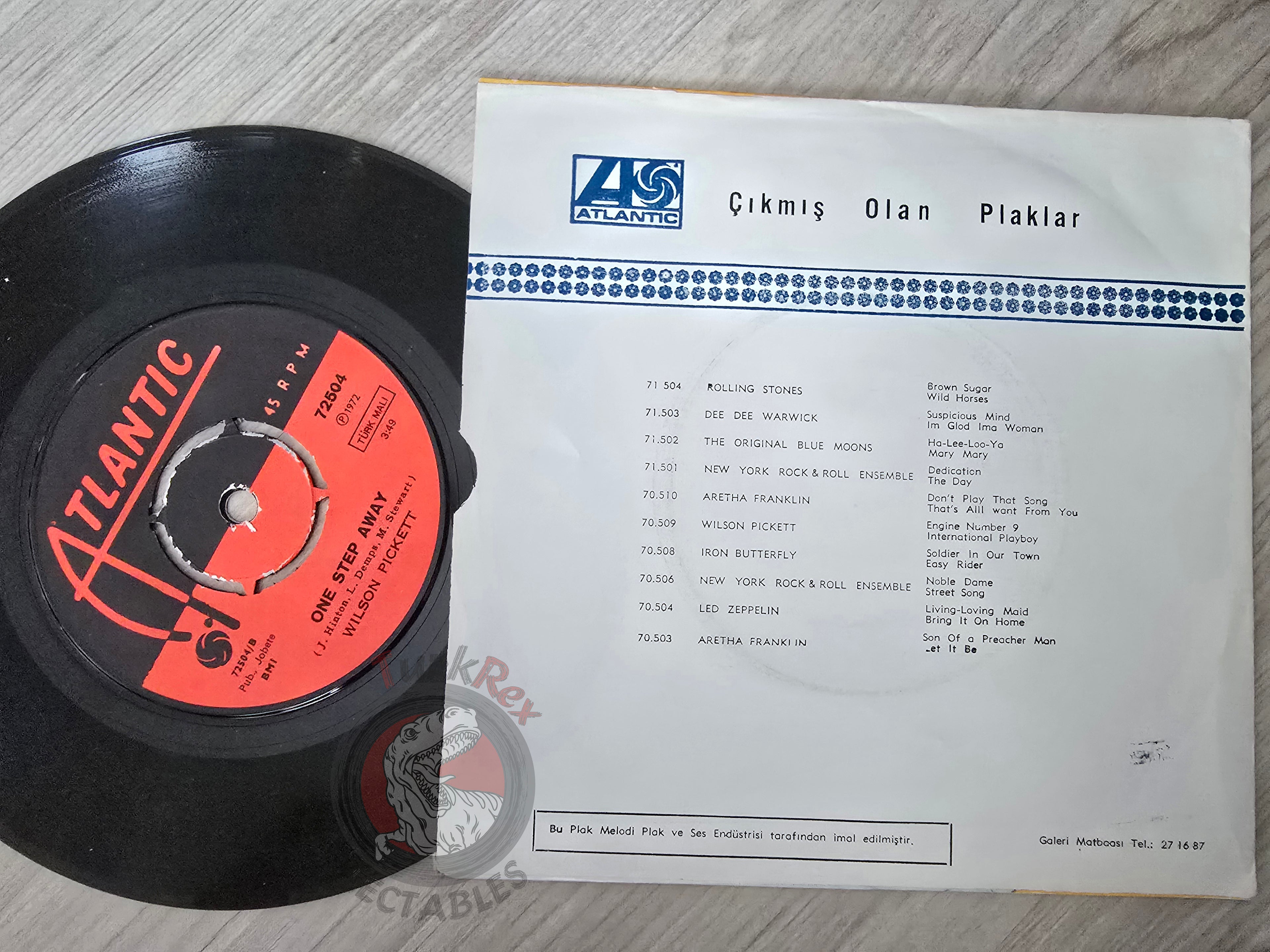 Wilson Pickett – Funk Factory 7" Promo Turkish Pressing Vinyl Turkey Edition