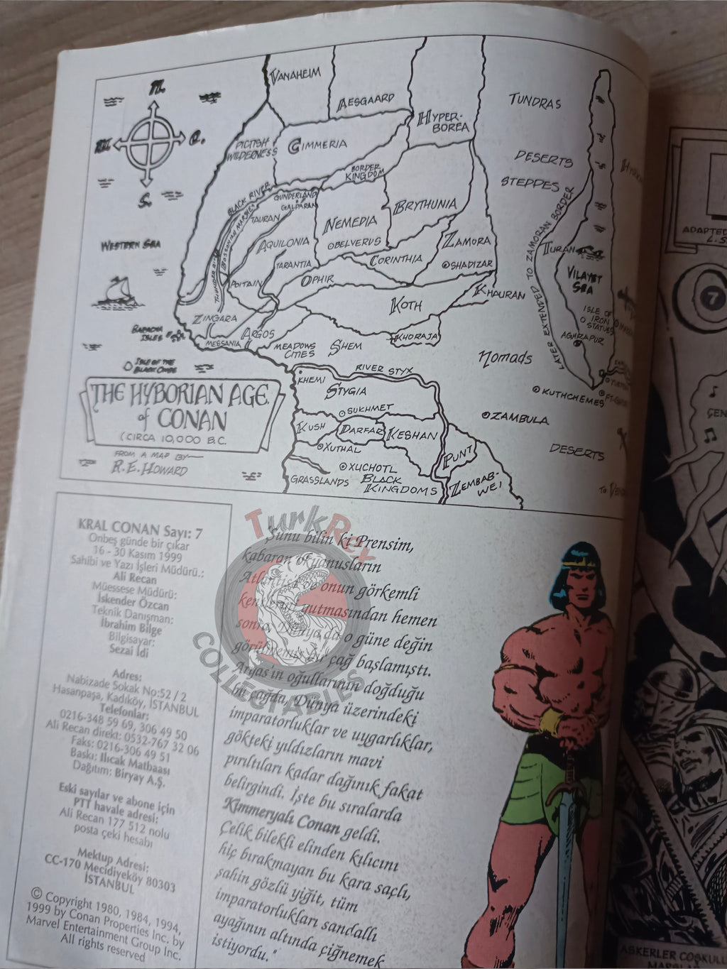 Kral Conan #7 The Savage Sword of #51 Turkish Comic Turkey