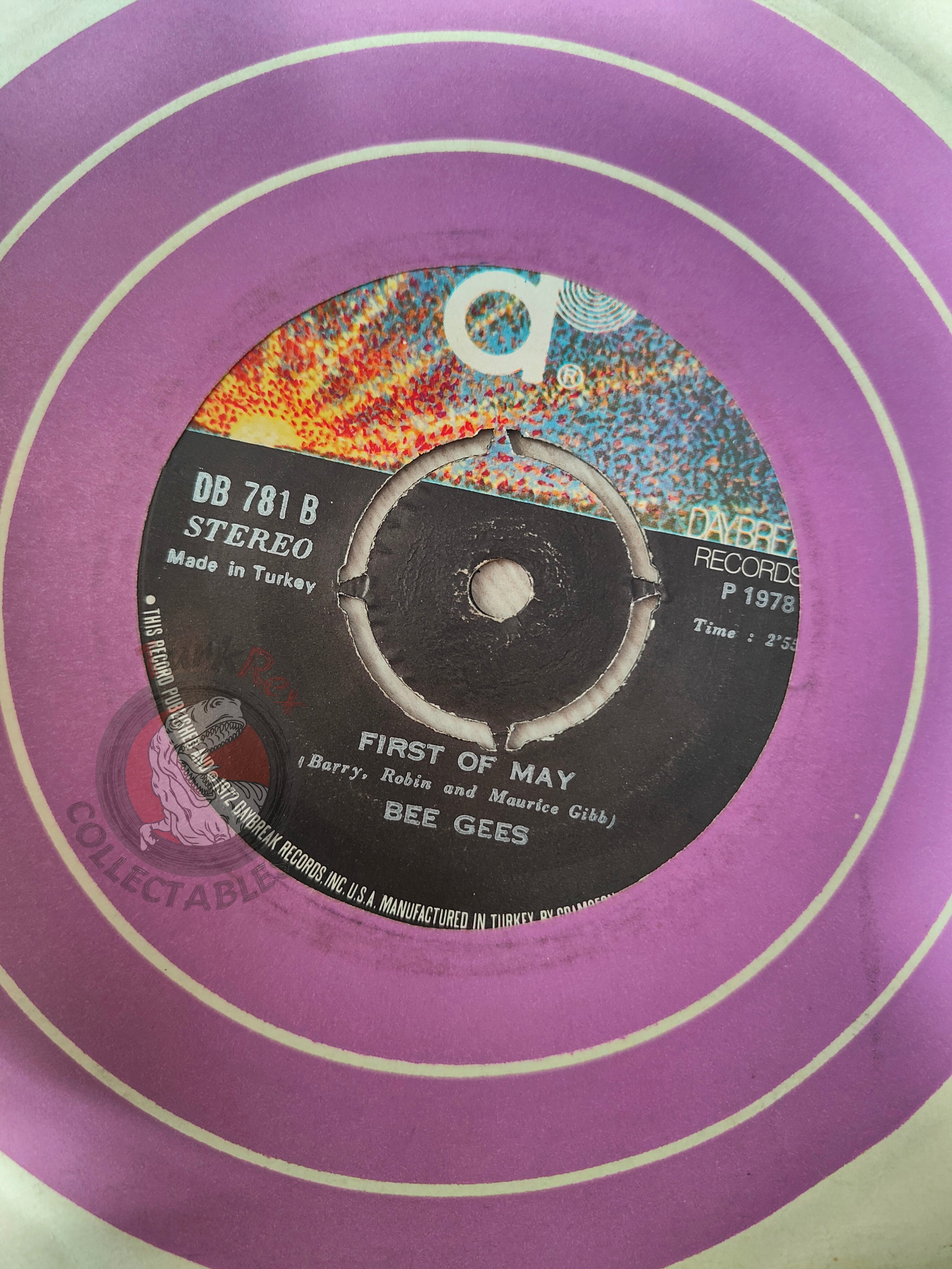Bee Gees – Night Fever 7" Turkish Pressing Vinyl Turkey Edition 2