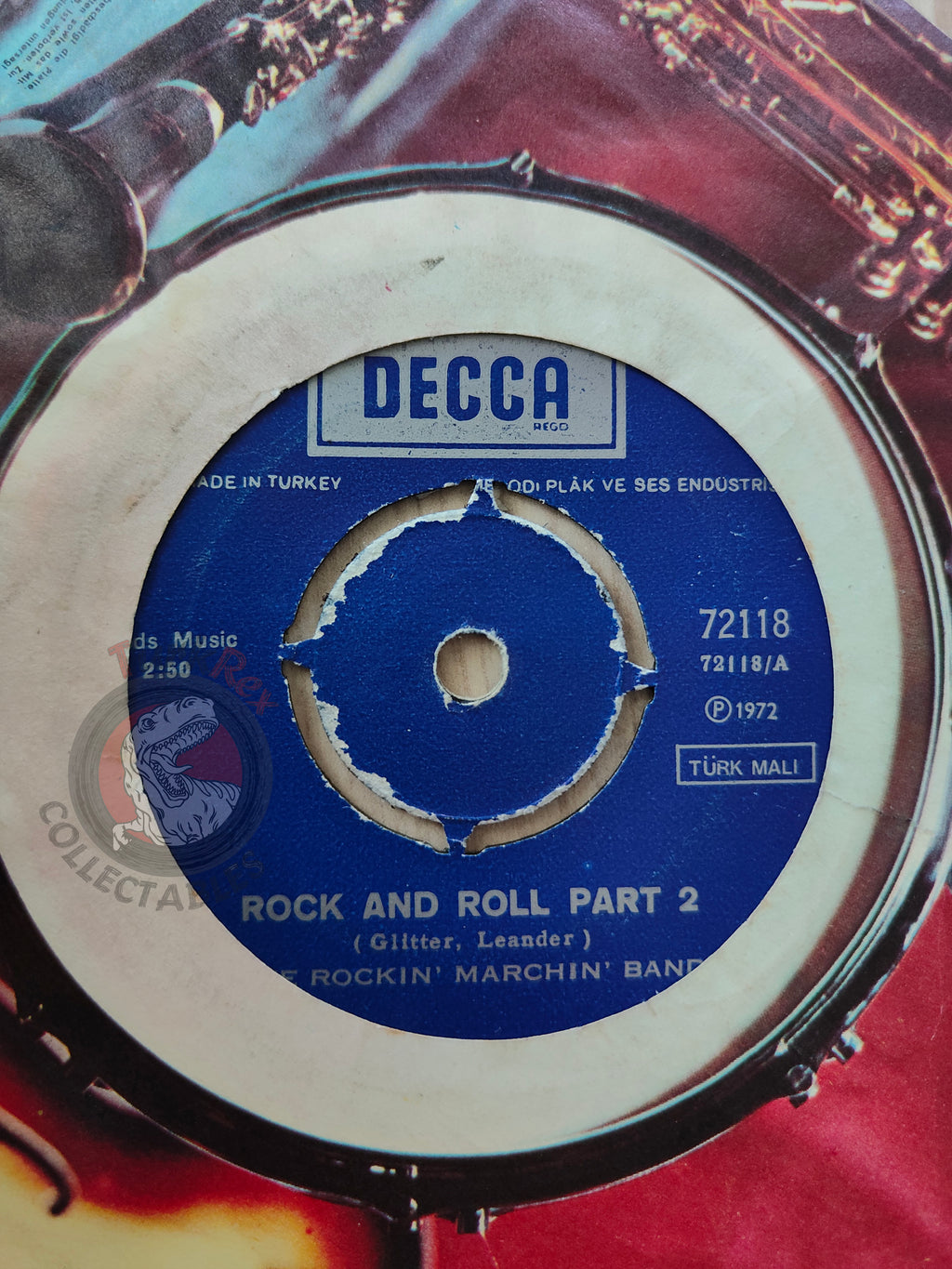 The Rockin' Marchin' Band – Rock And Roll Part 2 7" Turkish Pressing Vinyl Turkey Edition