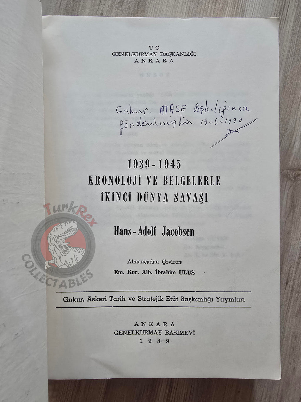Hans Adolf Jacobsen – World War II with Chronology 1989 Turkish Book Military Maps WW2