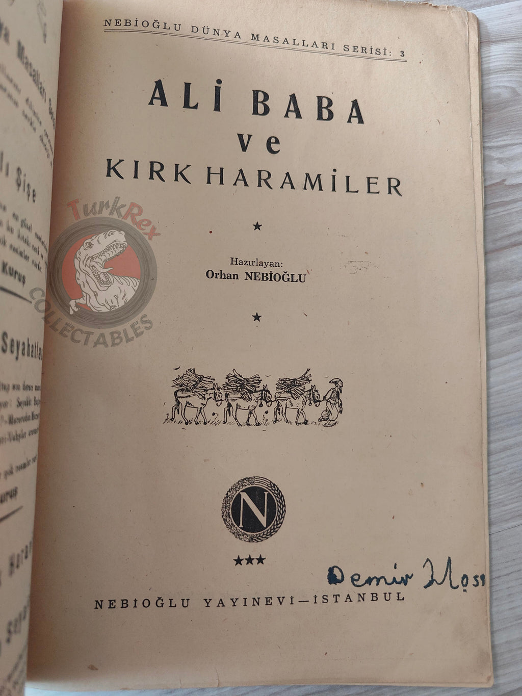 Ali Baba and the Forty Thieves 1950s Turkish Book Turkey 1001 Nights Illustrated