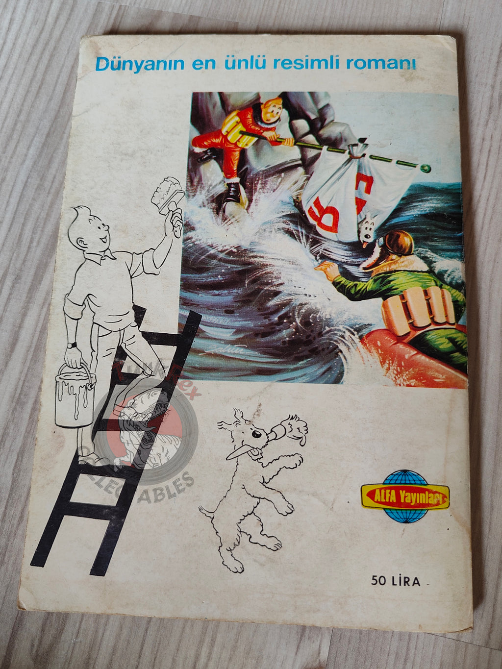 Tintin – The Calculus Affair early 1980s Turkish Edition Comic Turkey