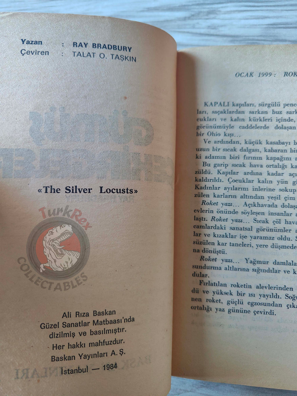 Ray Bradbury – The Silver Locusts 1984 1st Turkish Book Turkey