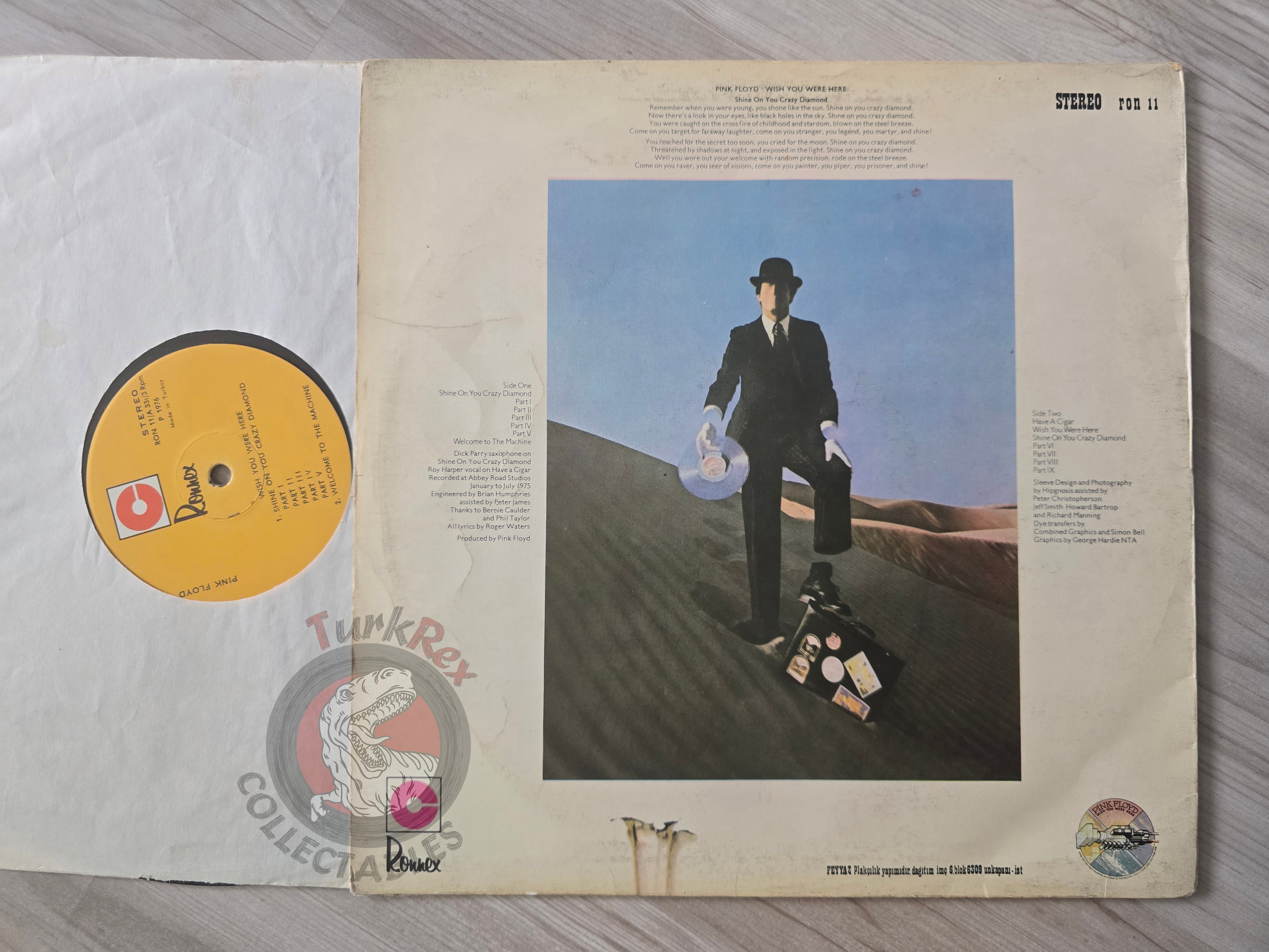Pink Floyd – Wish You Were Here Turkish Pressing Vinyl Turkey Edition 1
