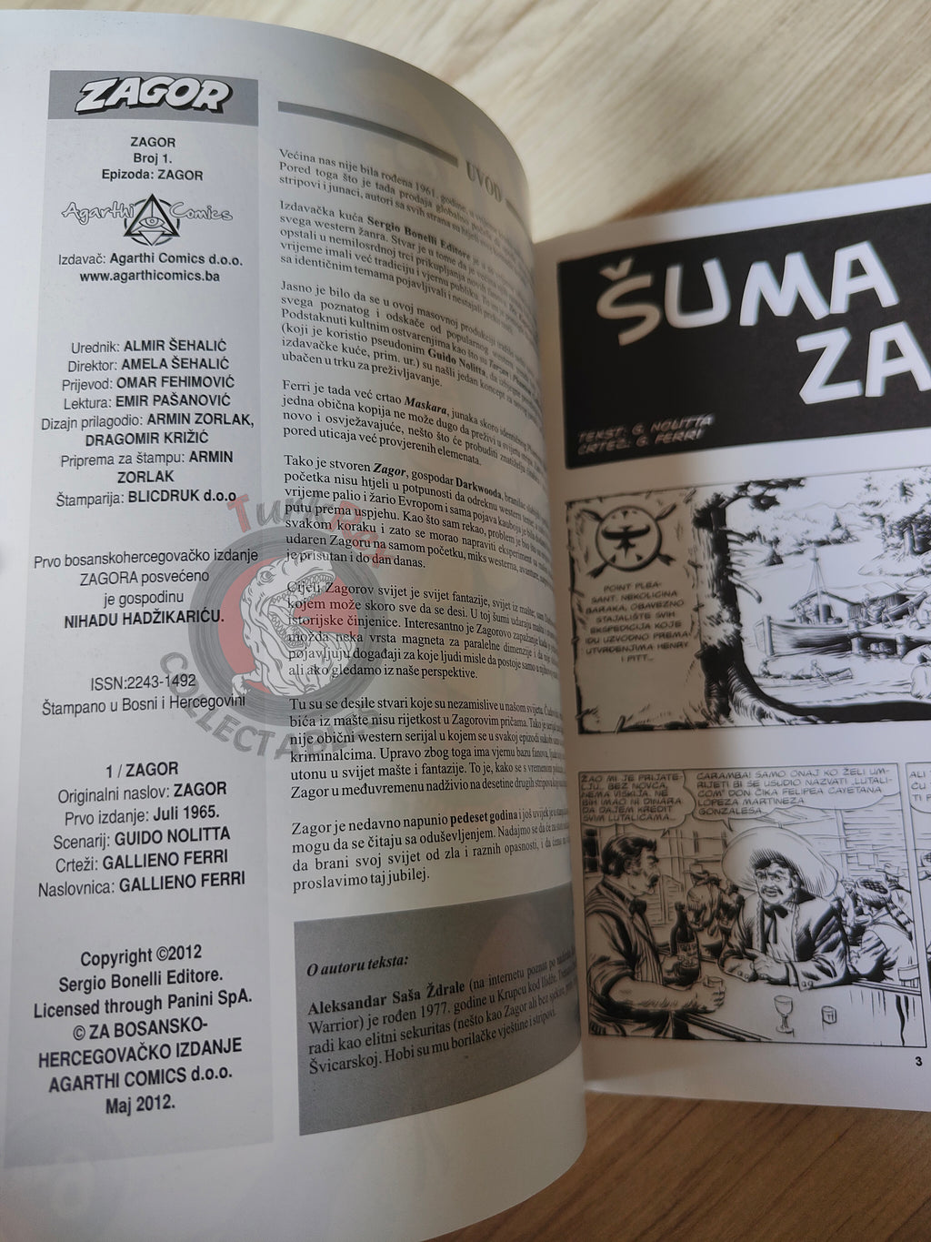 Zagor #1 La foresta degli agguati Bosnian Comic Bosnia and Herzegovina Šuma Zamki
