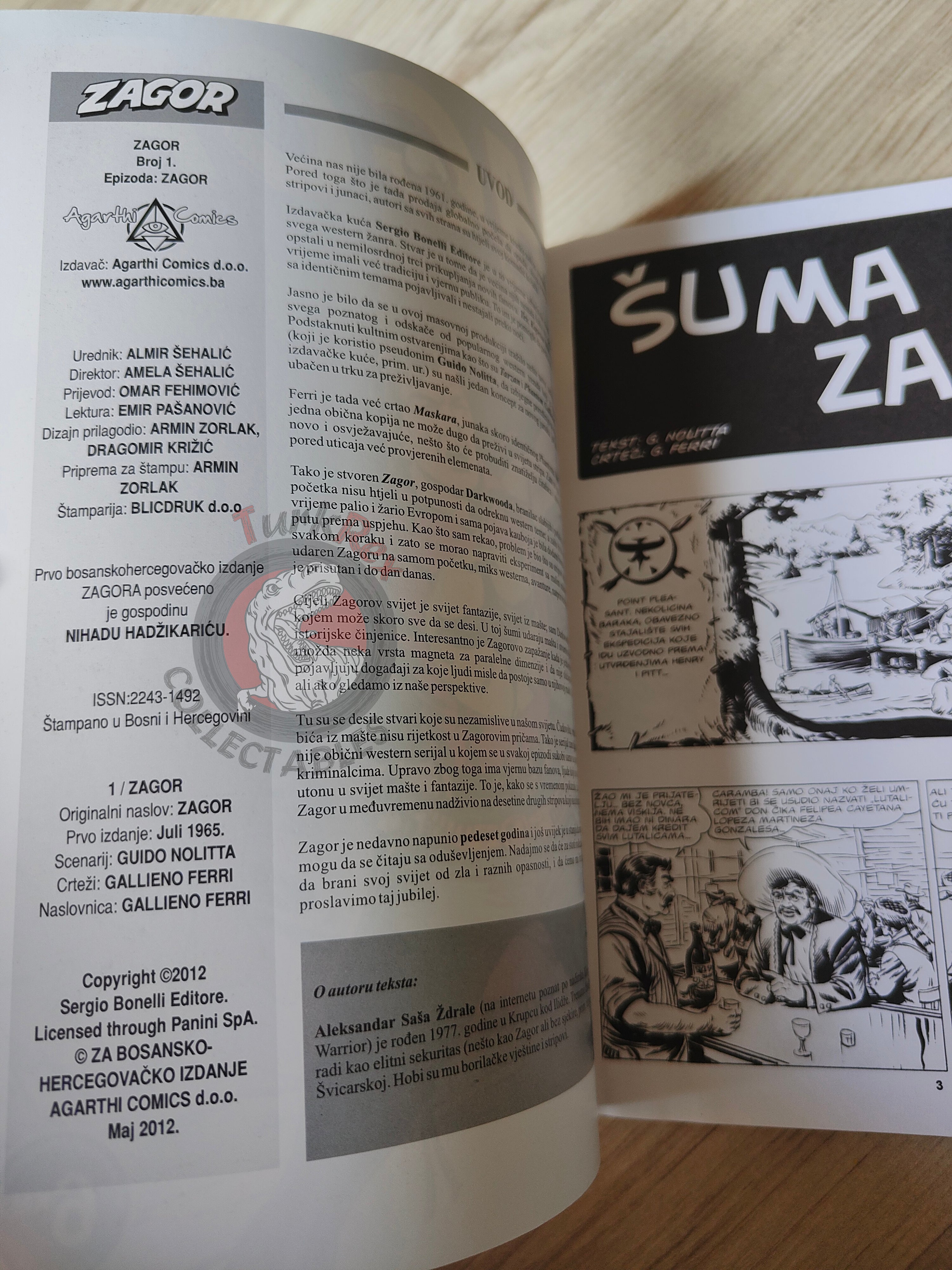 Zagor #1 La foresta degli agguati Bosnian Comic Bosnia and Herzegovina Šuma Zamki