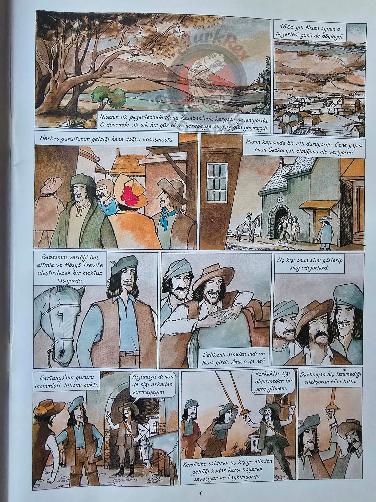 Alexandre Dumas – The Three Musketeers Turkish Comic Turkey Classics Illustrated