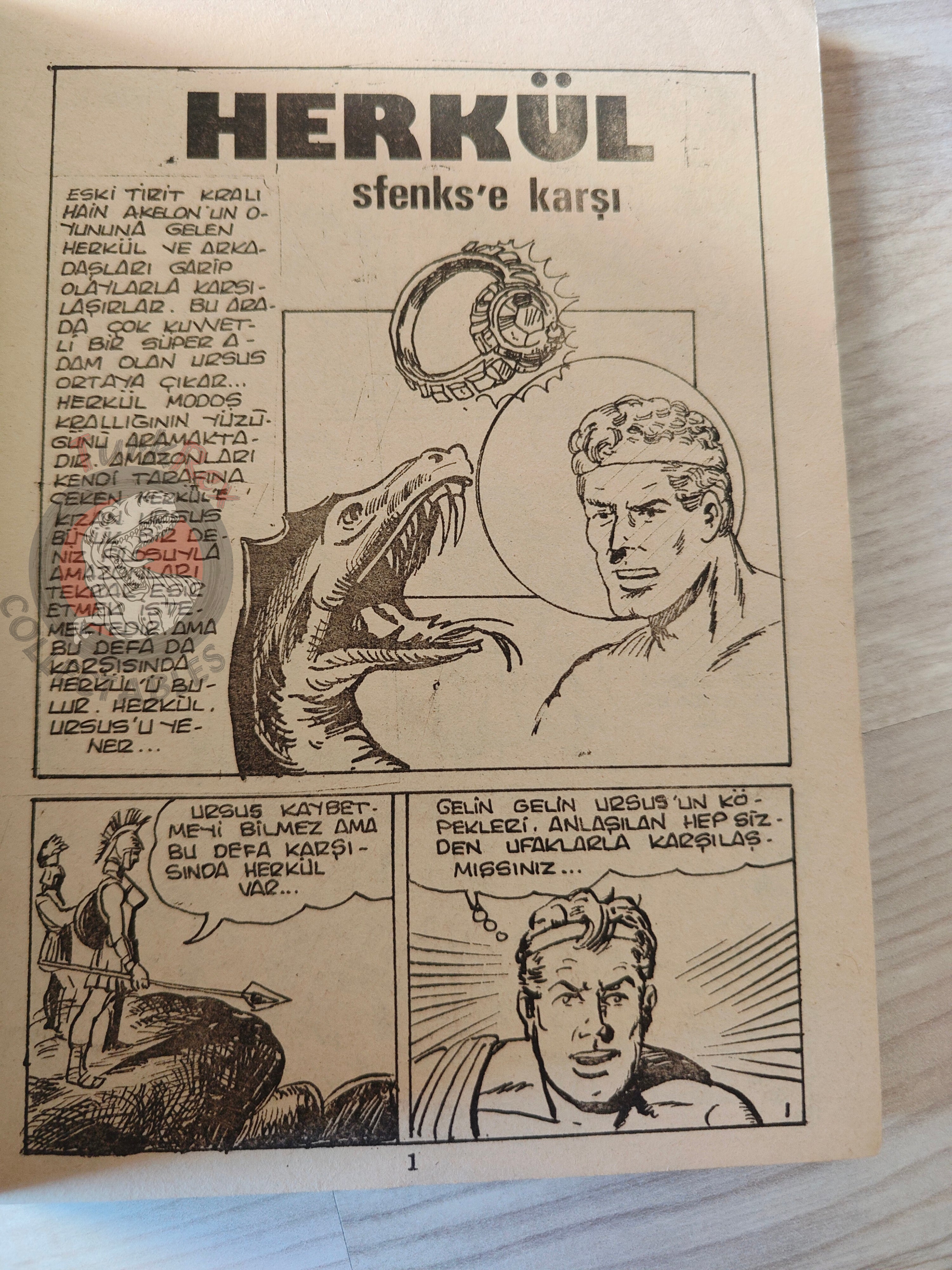 Herkül #4 1981 Turkish Comic Turkey Hercules Tottenham United