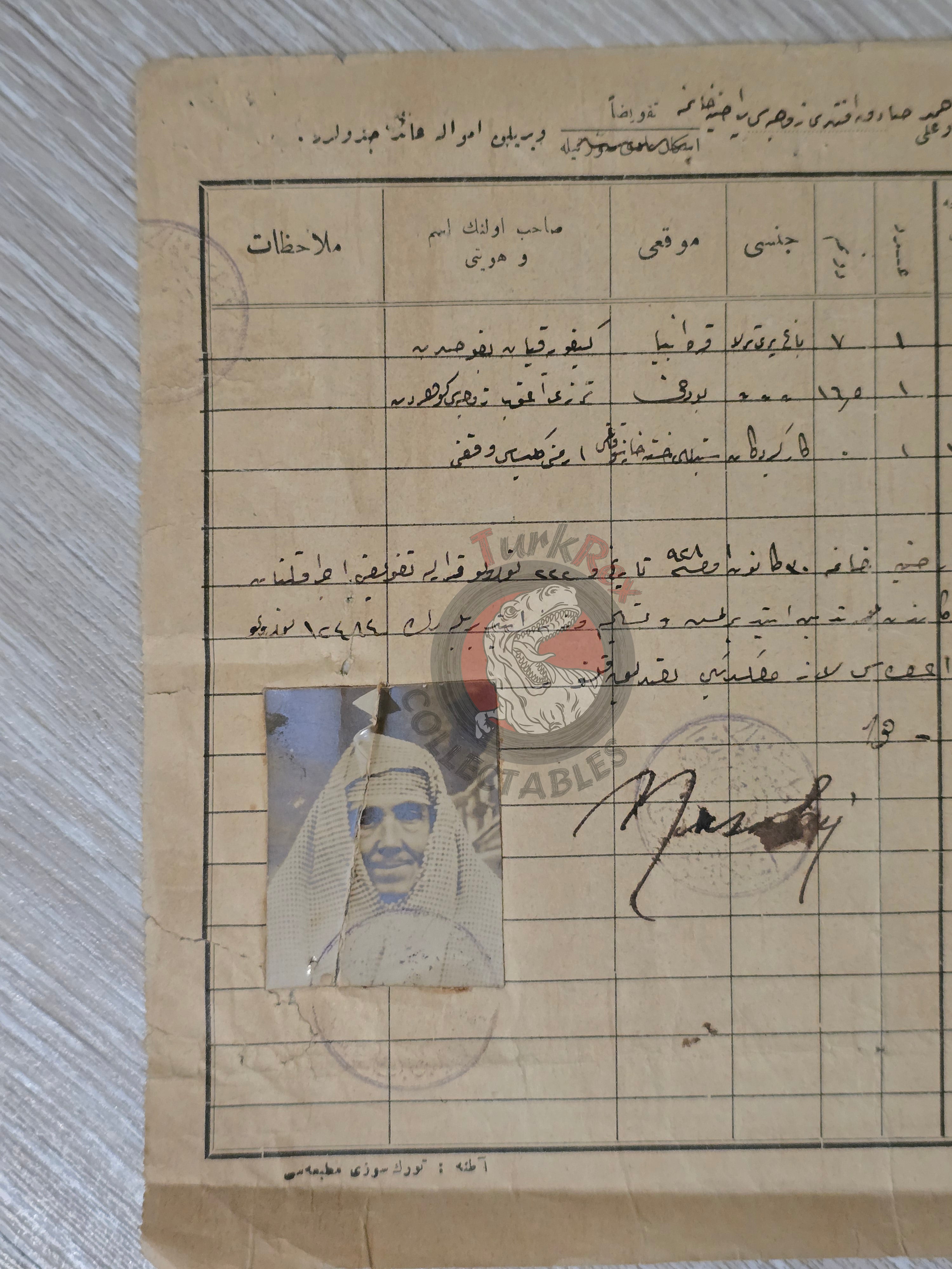 Ottoman Turkish Document on Emval-i Metruke Armenian Properties Armenia Balkans Adana