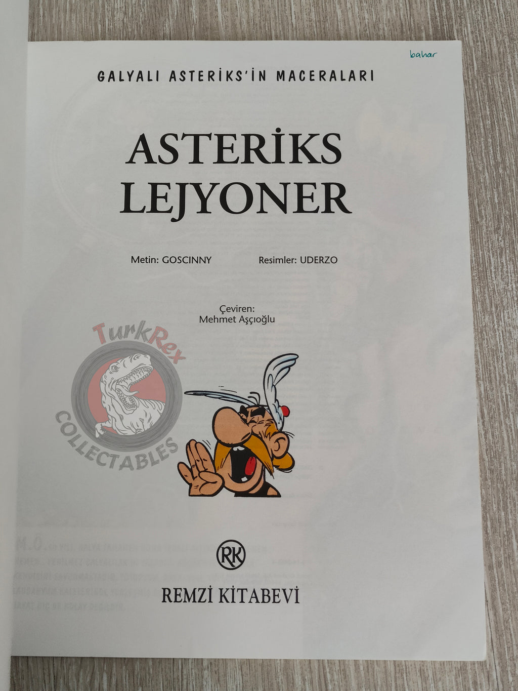 Asterix – Asterix the Legionary 1994 1st Edition Turkish Edition Comic Turkey