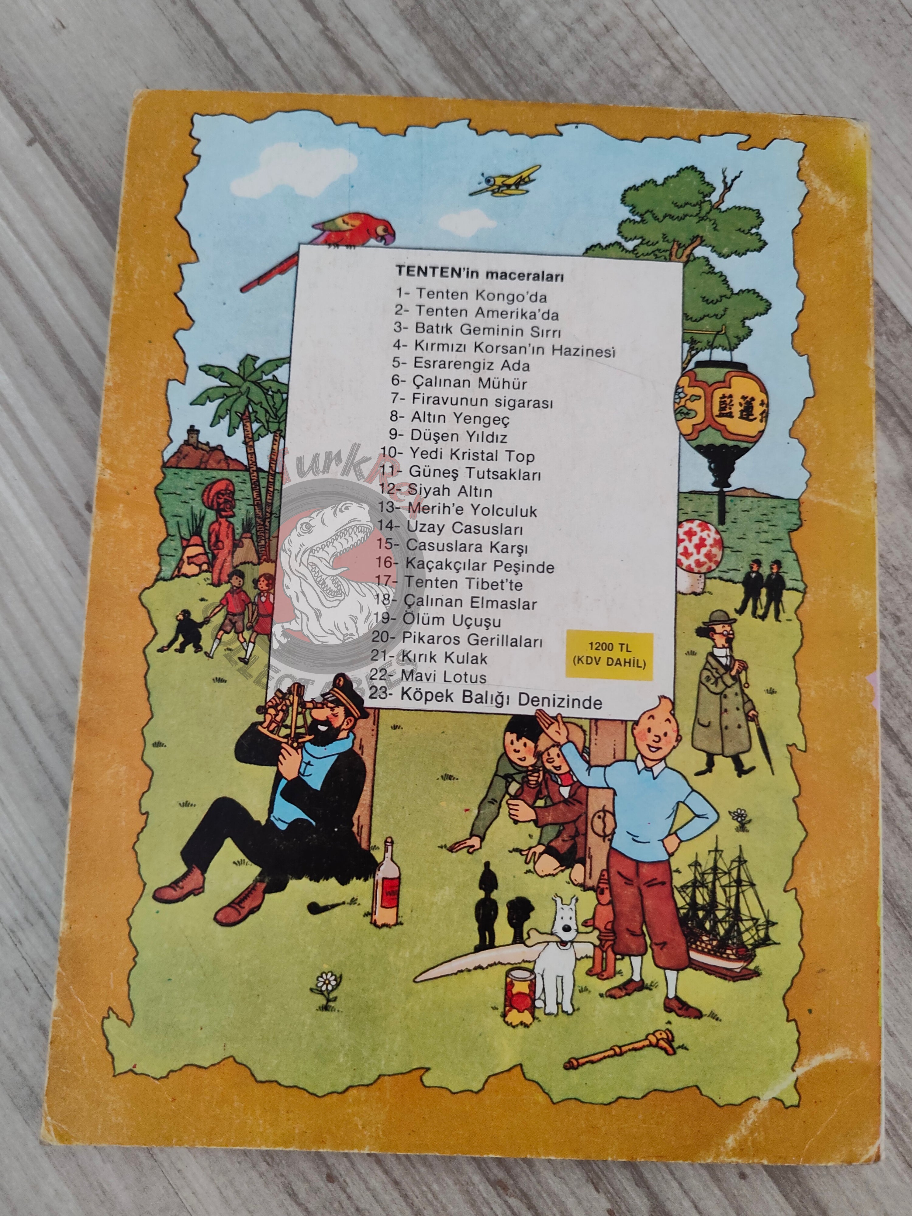 Tintin – The Black Island mid 1980s Turkish Edition Comic Turkey 2