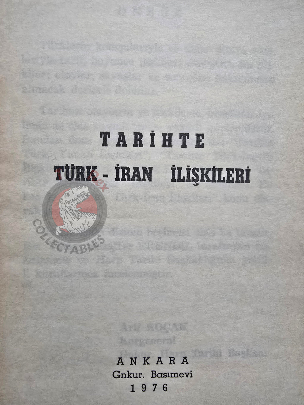 Turkish Iranian Relations in History 1976 Book Iran Turkey Persia Middle East with Maps