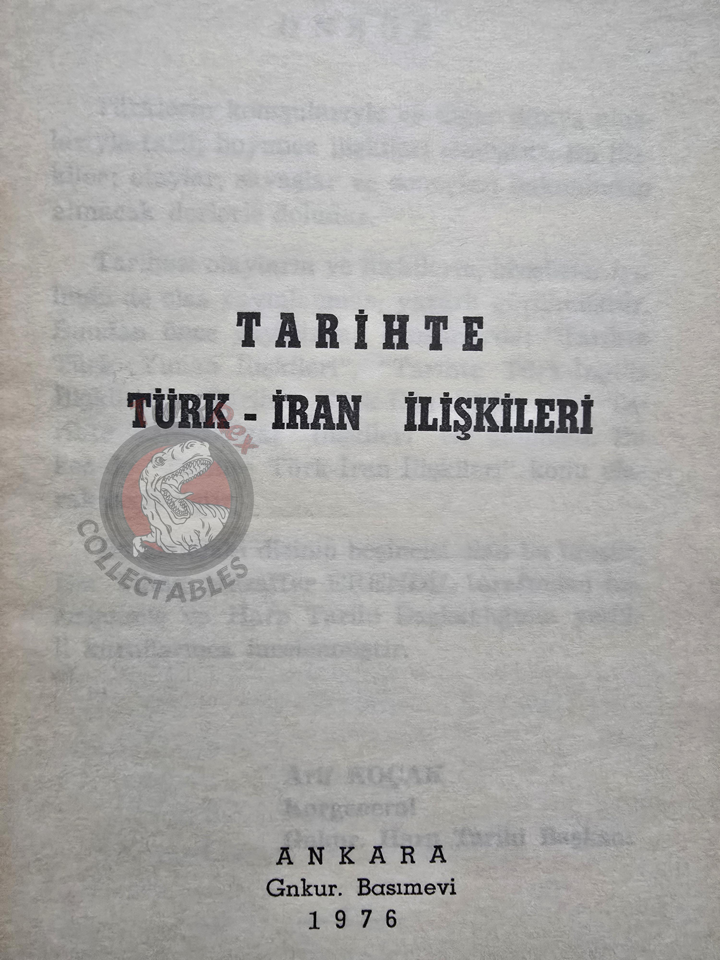 Turkish Iranian Relations in History 1976 Book Iran Turkey Persia Middle East with Maps