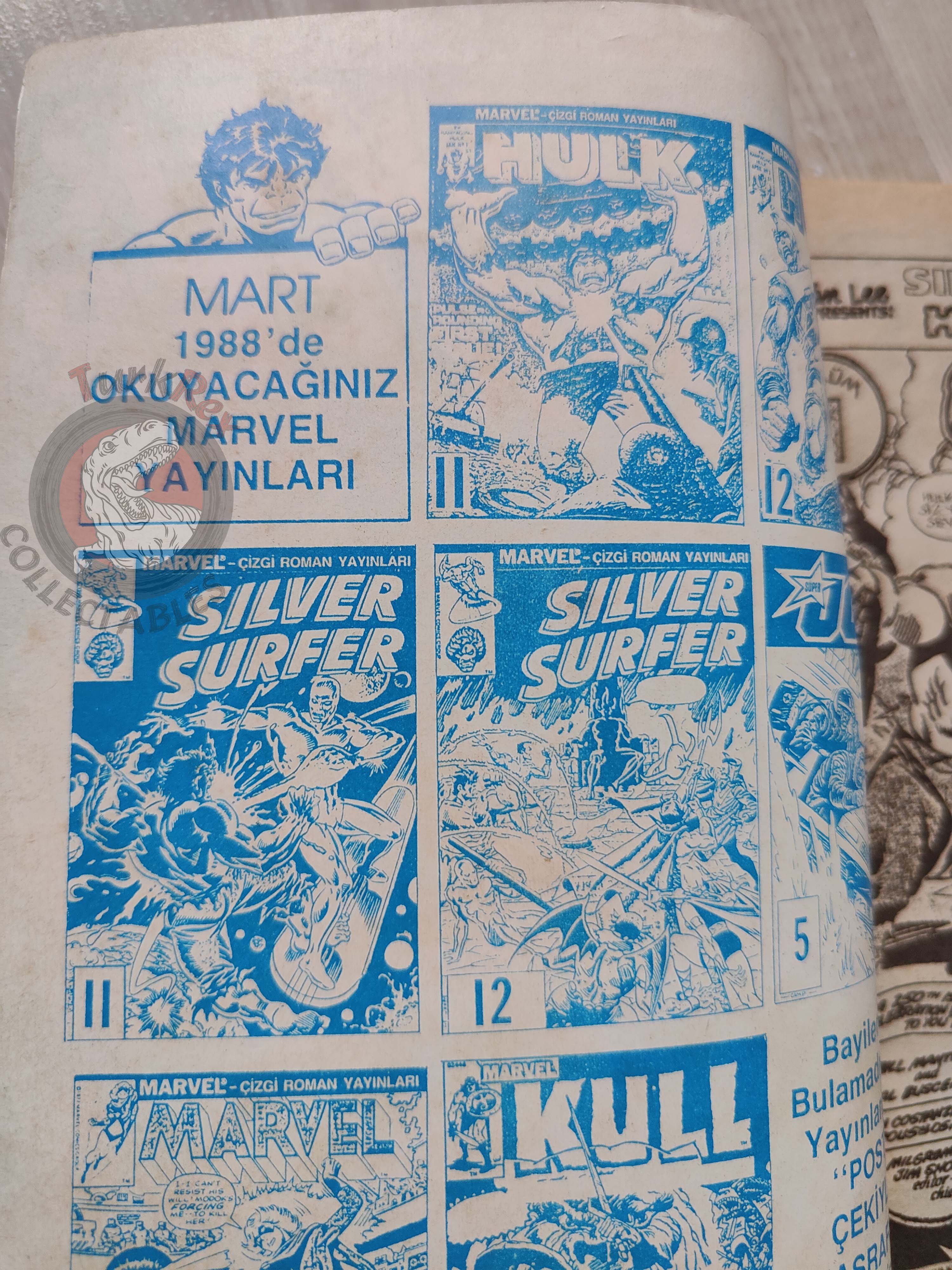 Silver Surfer #11 1988 Turkish Comic Turkey The Incredible Hulk #250 Defenders #98