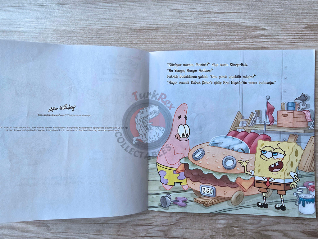 Sponge Bob Squarepants: Bubble Blowers, Beware!  Turkish Book Turkey Illustrated