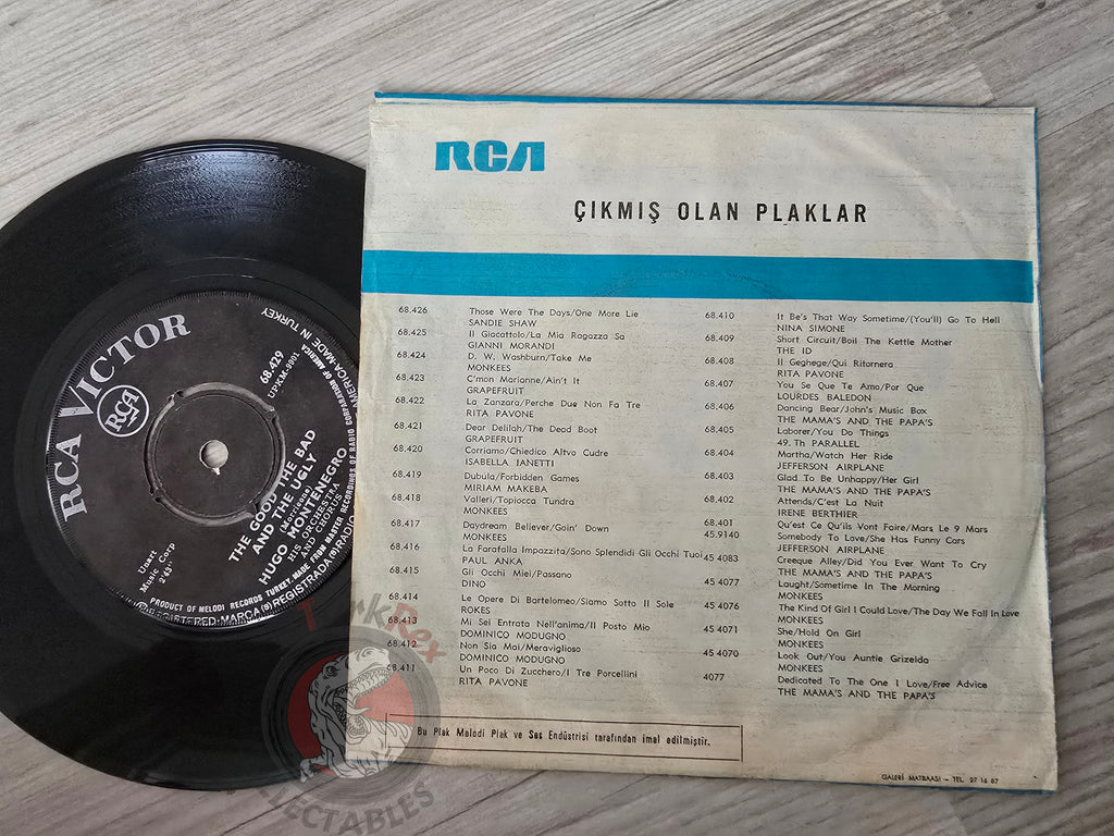 Hugo Montenegro – The Good, The Bad And The Ugly 7" Turkish Pressing Vinyl Turkey Edition