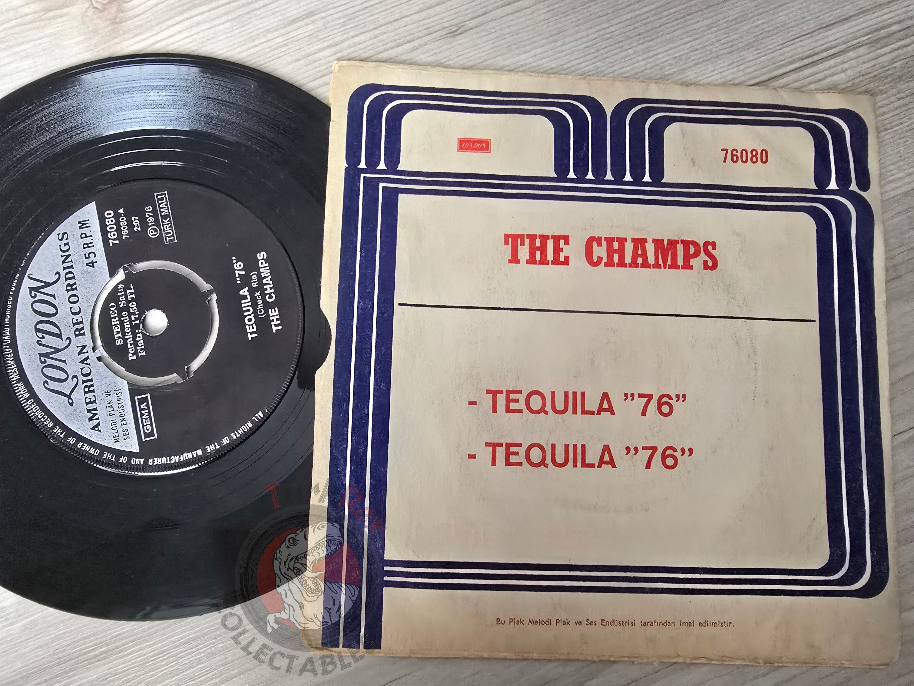 The Champs – Tequila 76 7" Turkish Pressing Vinyl Turkey Edition