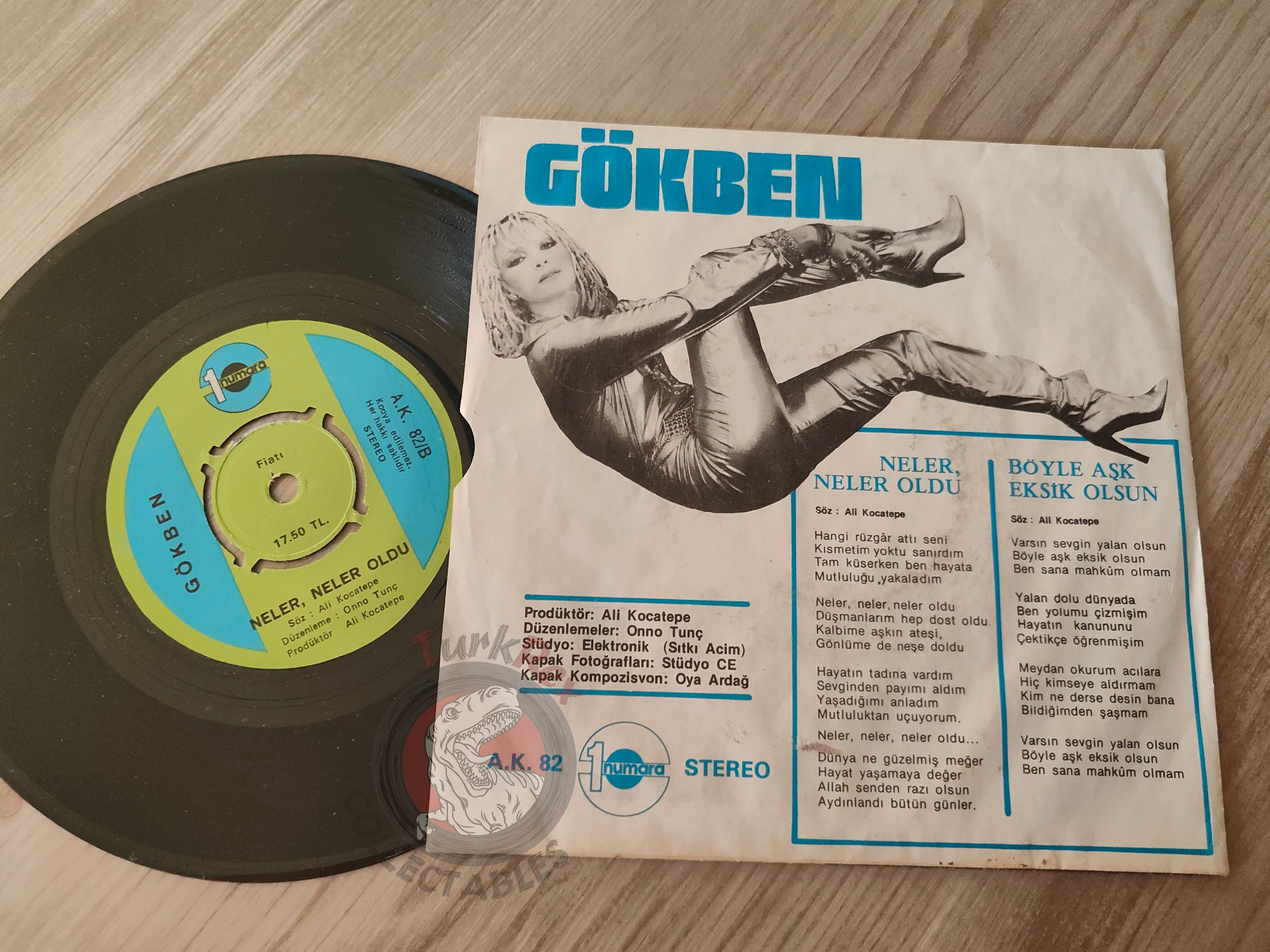 Gökben – Böyle Aşk Eksik Olsun 7" Turkish Pressing Vinyl Turkey Edition