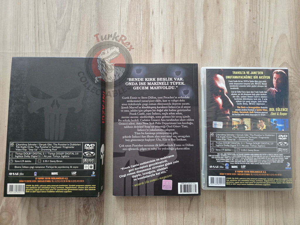 The Punisher Collector's Edition Turkish Comic + DVD Turkey 2004 Welcome Back, Frank
