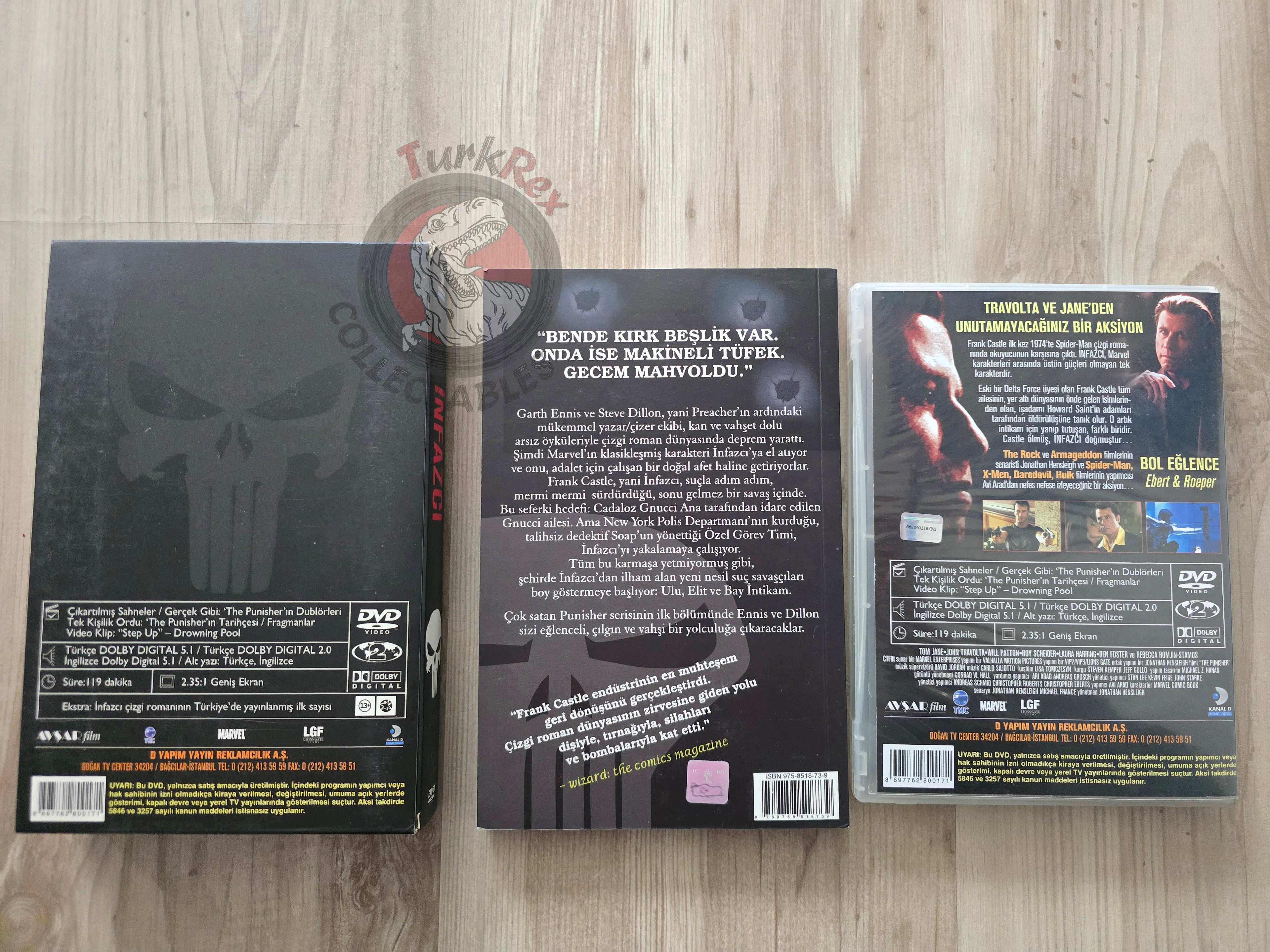 The Punisher Collector's Edition Turkish Comic + DVD Turkey 2004 Welcome Back, Frank