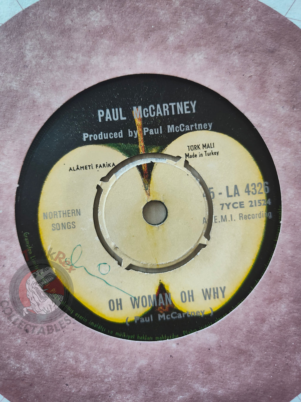 Paul McCartney – Another Day 7" Turkish Pressing Vinyl Turkey Edition