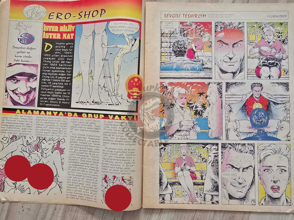 Eroskop #4 1993 Turkish Comic Turkey Erotic Mag La Contessa Rossa Georges Pichard