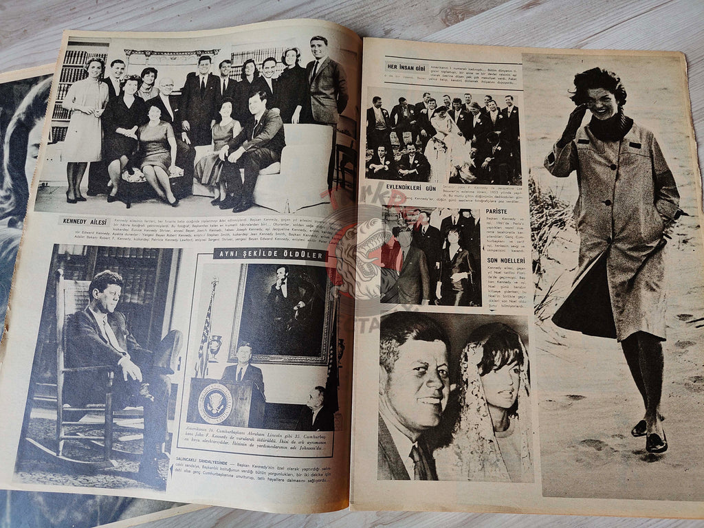 Hayat 1963 John F. Kennedy Assassination Turkish Mag Turkey Jacqueline Kennedy