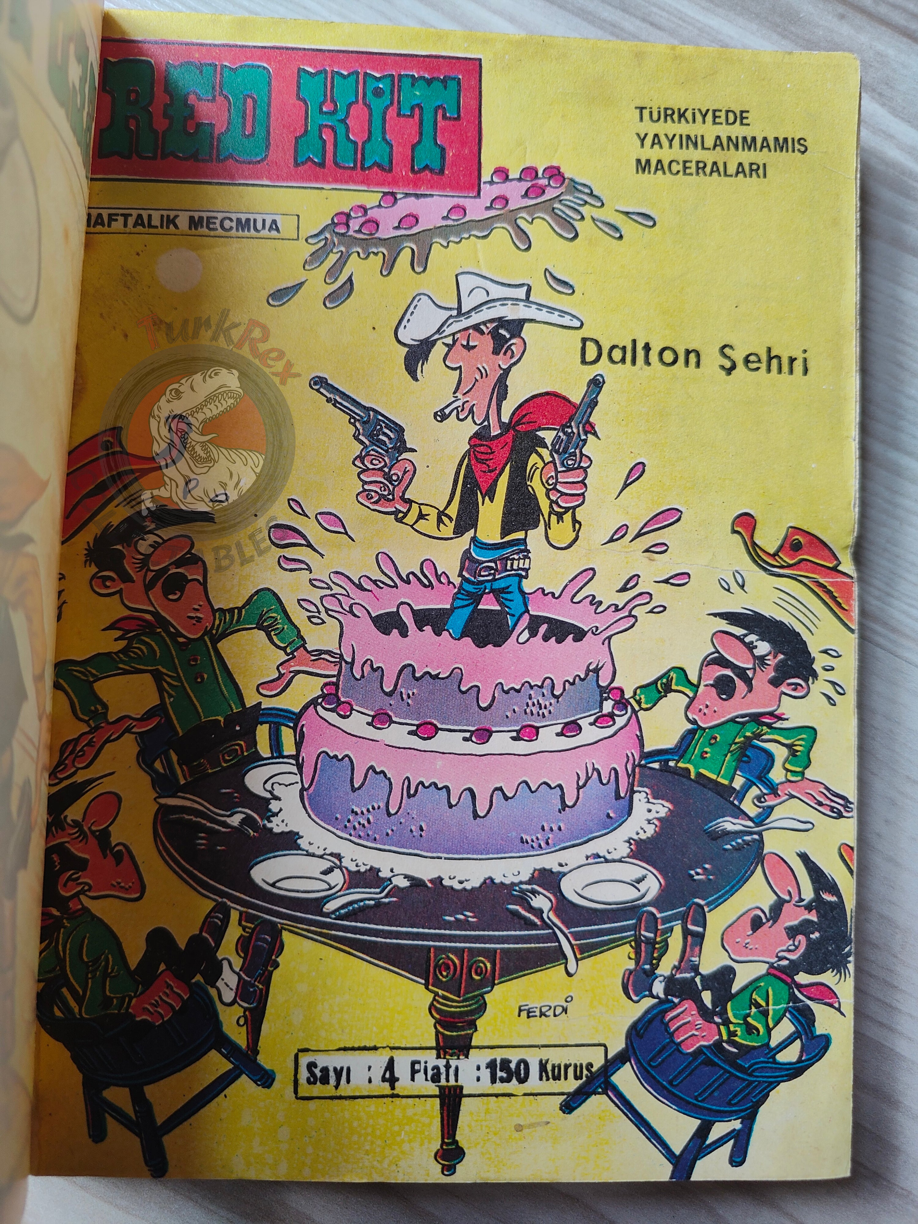Lucky Luke #2 Dalton City 1972 Turkish Comic Turkey Tif Et Tondu