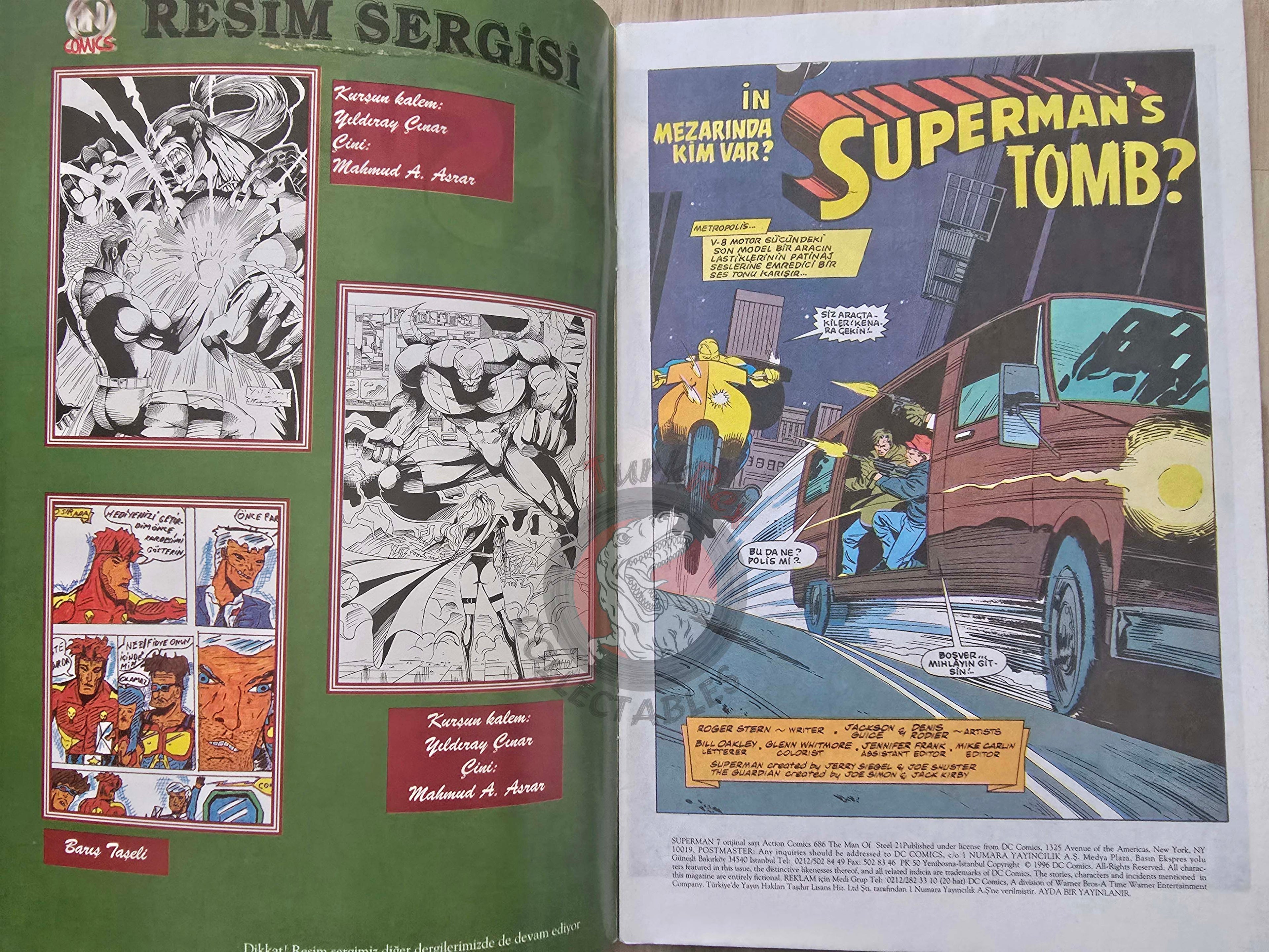 Superman #7 1996 Turkish Comic Turkey Action Comics #686 The Man of Steel #21
