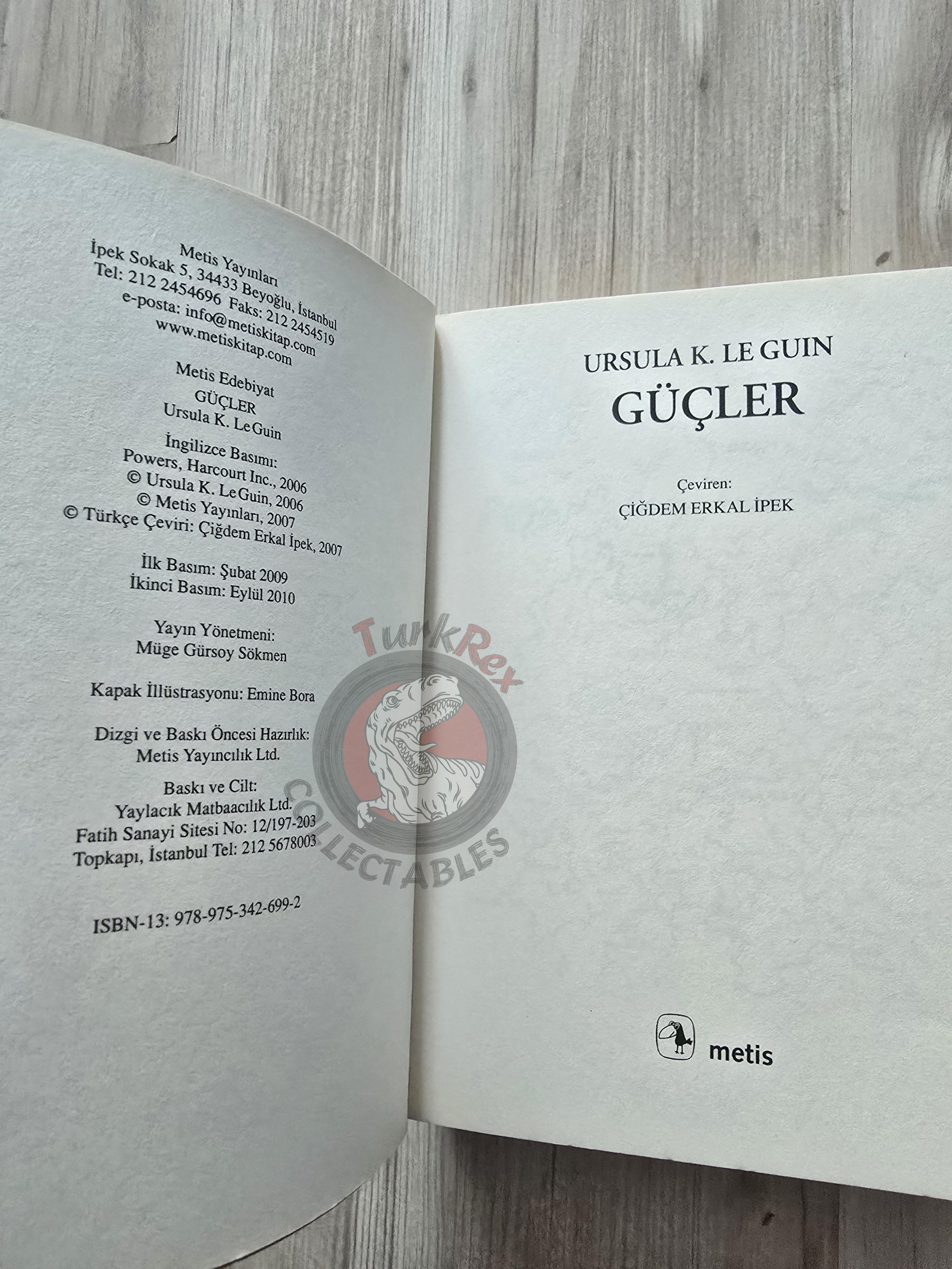 Ursula K. Le Guin – Powers 2010 Turkish Book Turkey