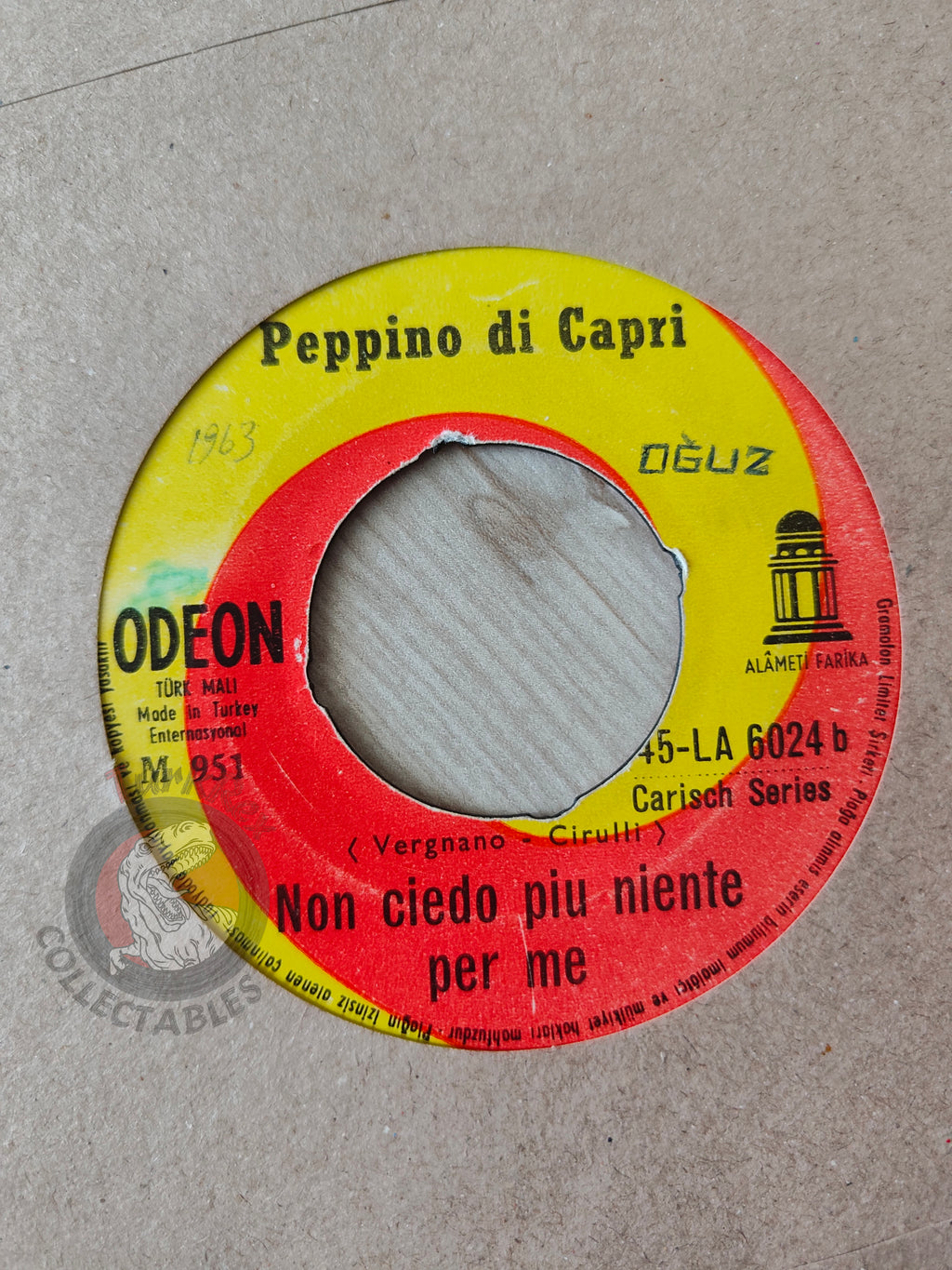 Peppino Di Capri – Operazione Sole 7" Turkish Pressing Vinyl Turkey Edition