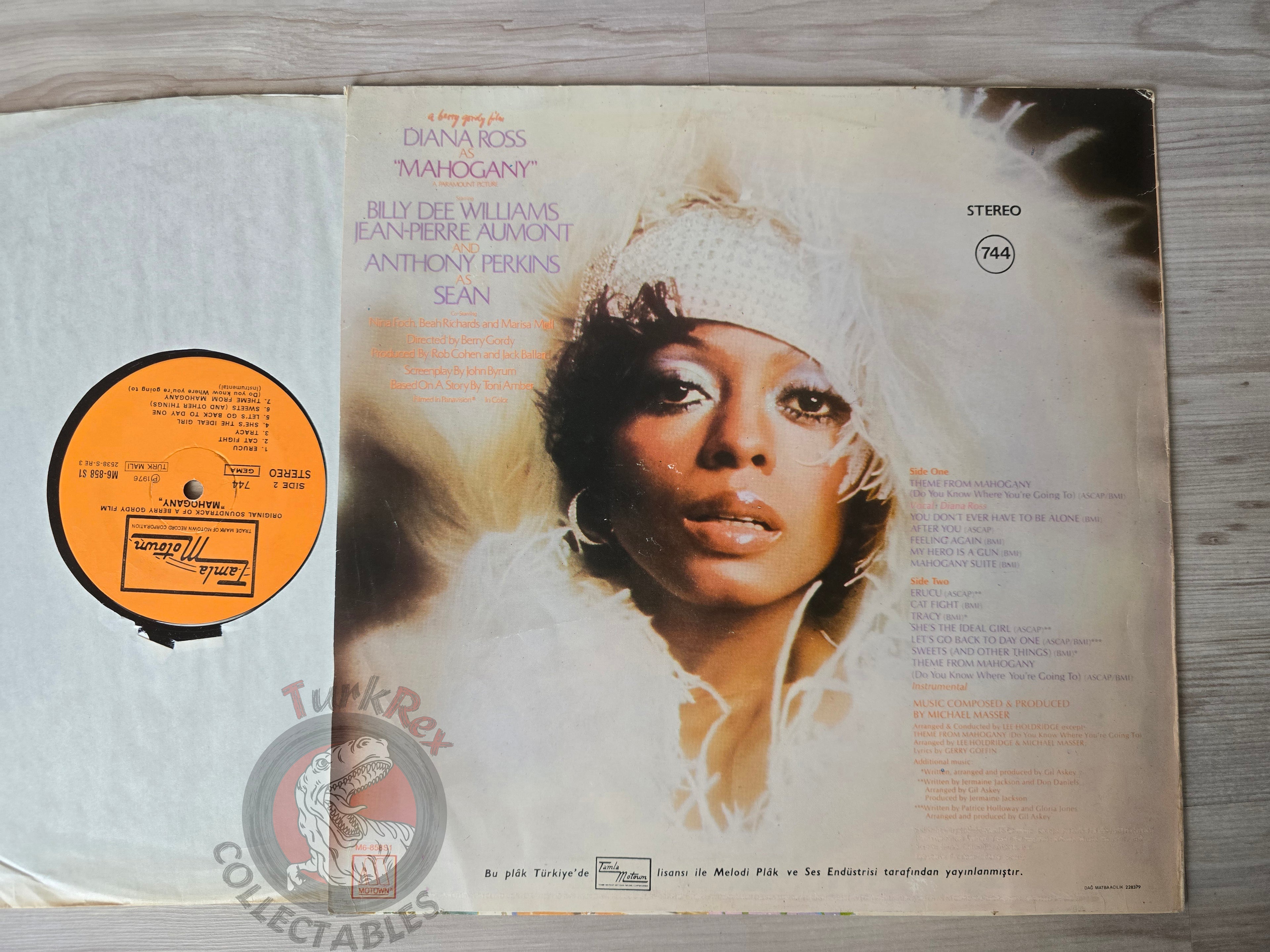 Diana Ross – The Original Soundtrack Of Mahogany Turkish Pressing Vinyl Turkey Edition