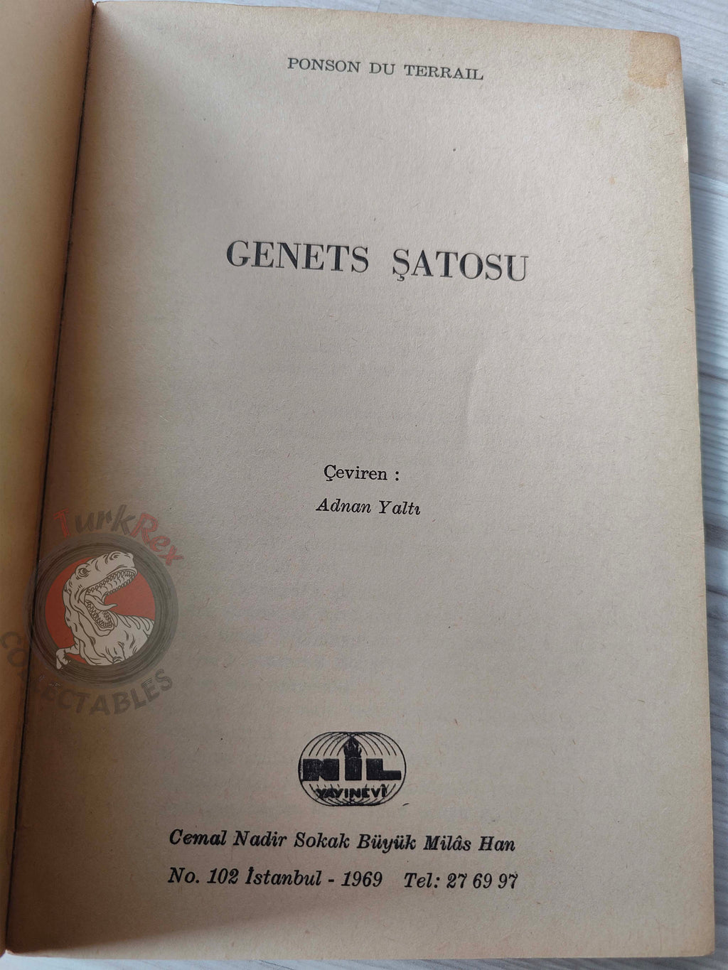 Pierre Alexis Ponson du Terrail – Rocambole 4 Le Château des Genêts 1969 Turkish Book Turkey