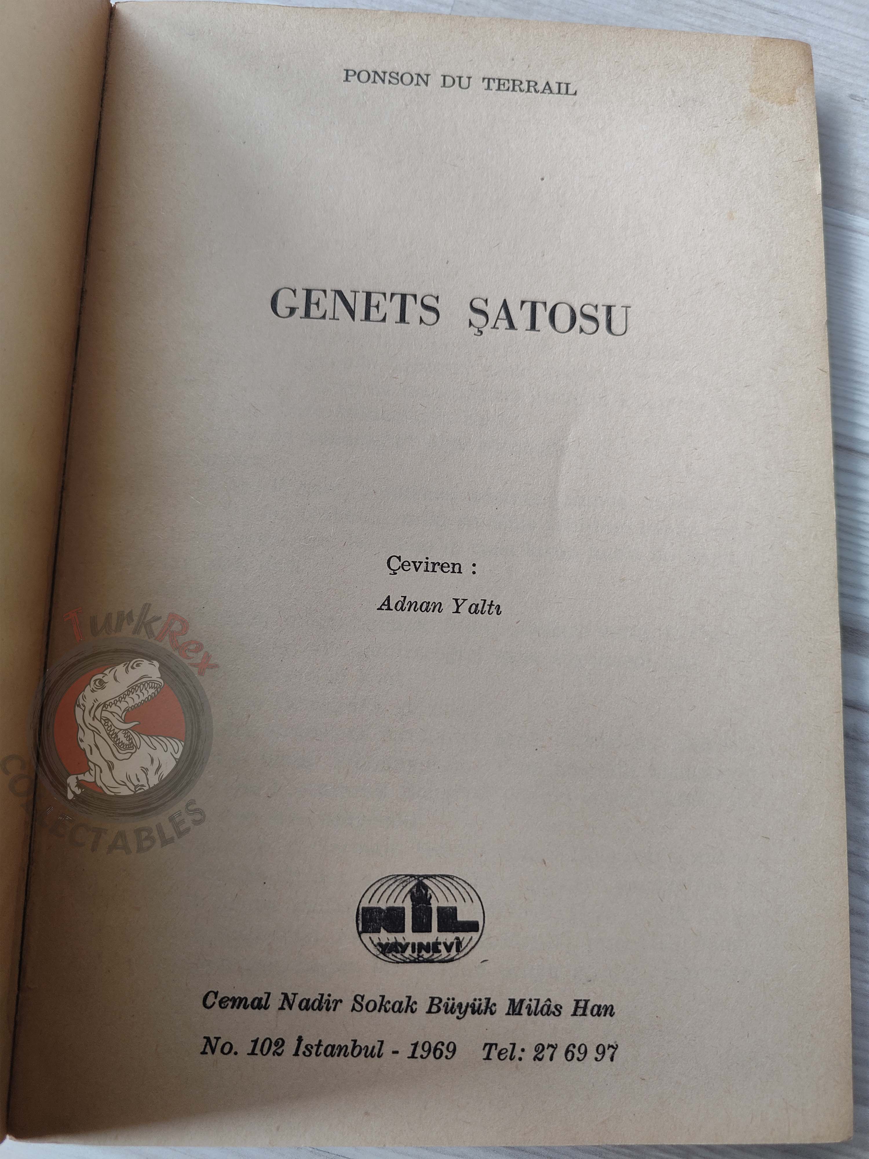 Pierre Alexis Ponson du Terrail – Rocambole 4 Le Château des Genêts 1969 Turkish Book Turkey