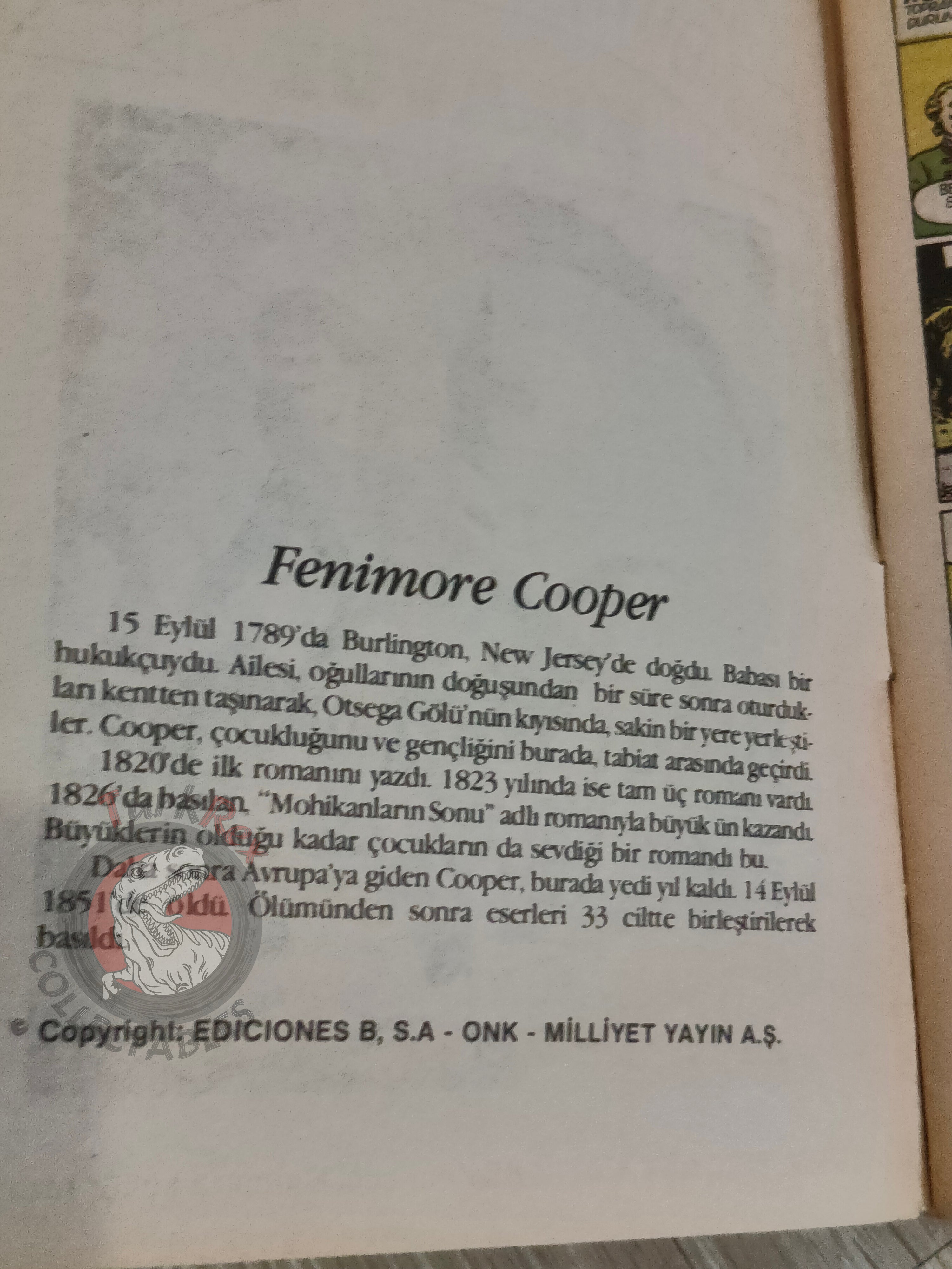 The Pilot  – James Fenimore Cooper Turkish Comic Turkey Grandes Aventuras