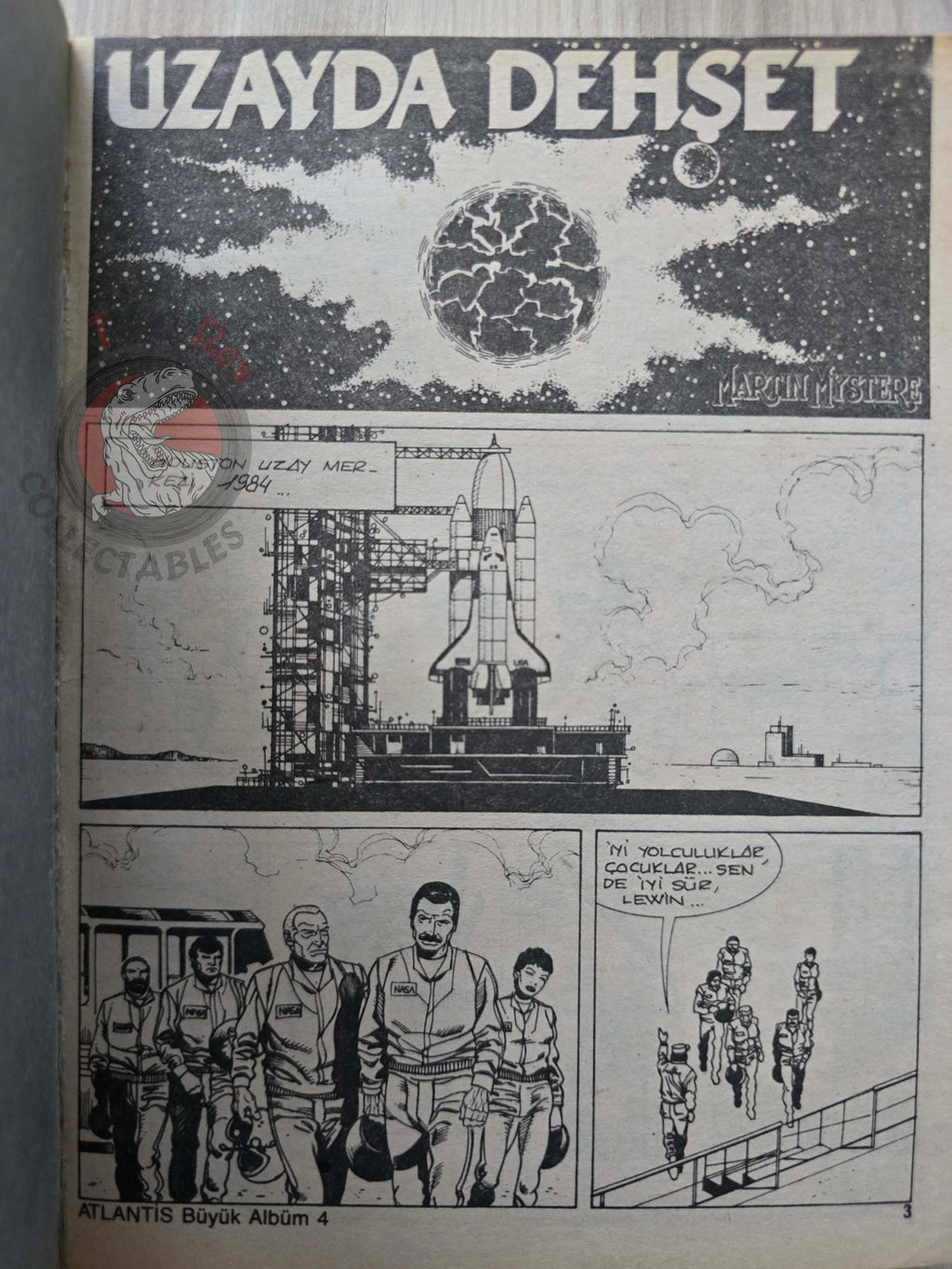 Martin Mystère #4 Orrore nello Spazio 80s Turkish Comic Turkey #19 #21
