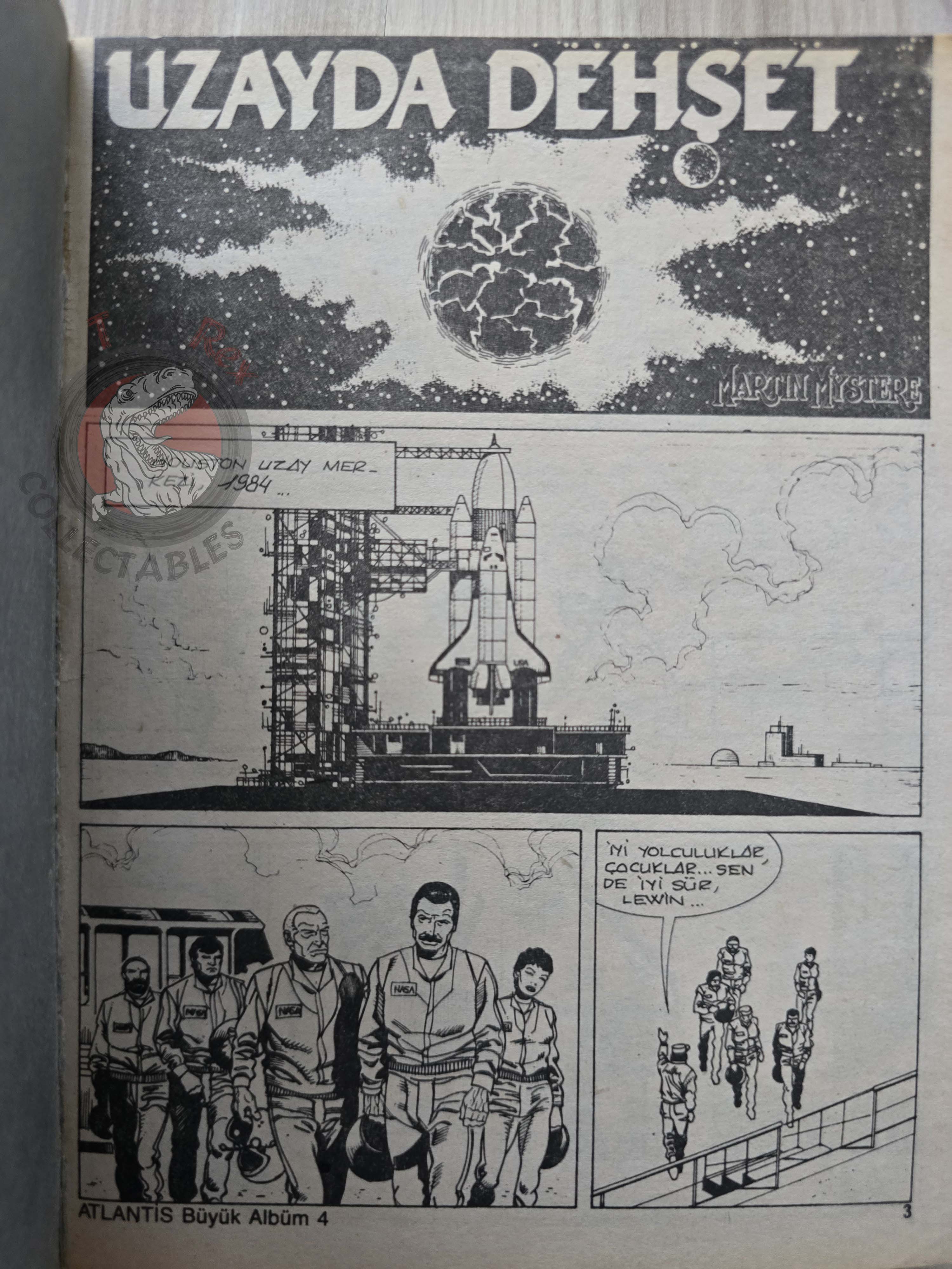 Martin Mystère #4 Orrore nello Spazio 80s Turkish Comic Turkey #19 #21
