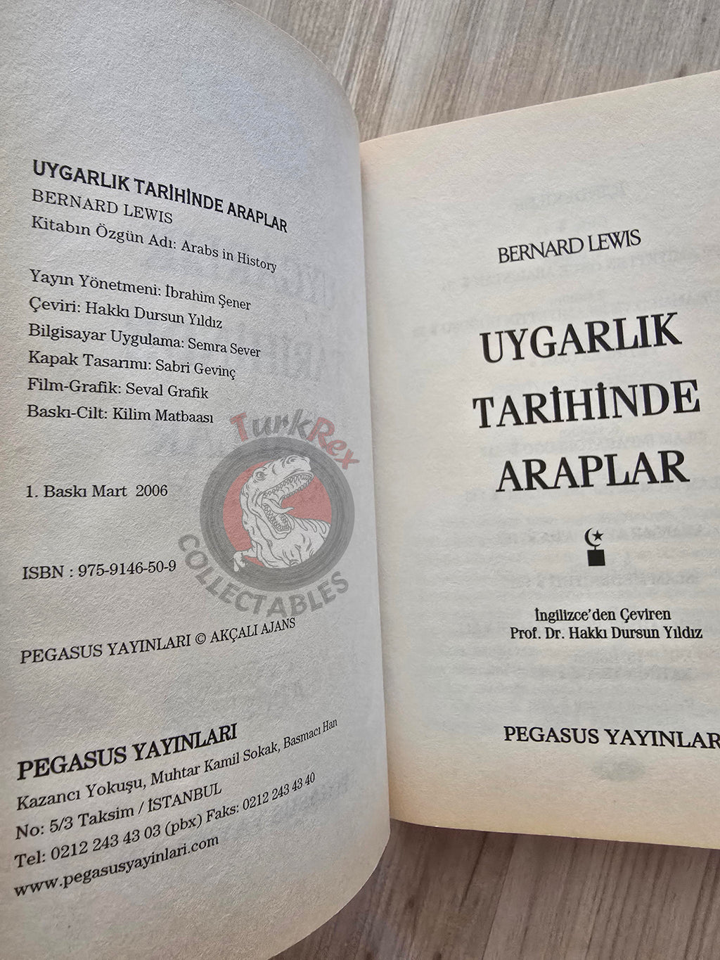 Bernard Lewis – Arabs in History 2006 Turkish Book Turkey