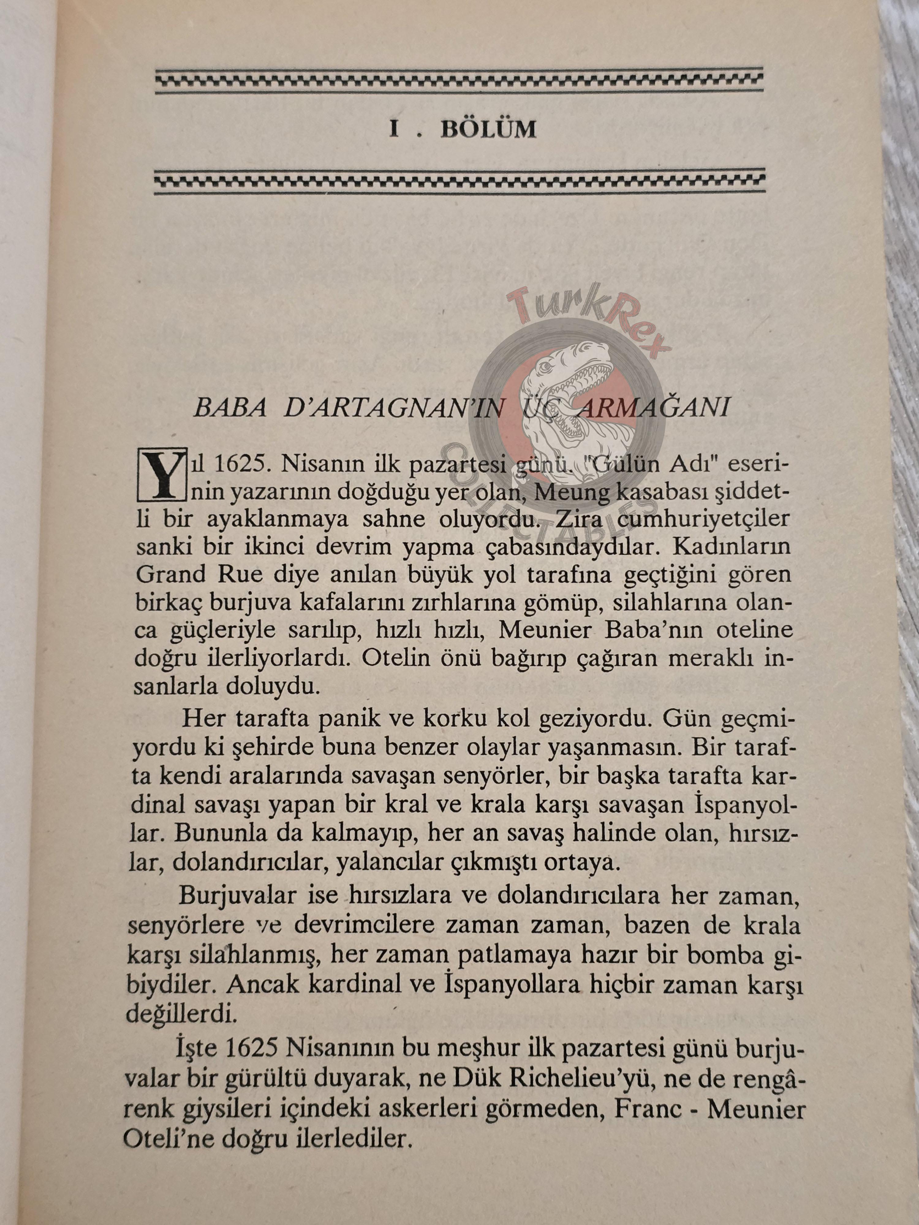Alexandre Dumas – The Three Musketeers 1991 Turkish Book Turkey