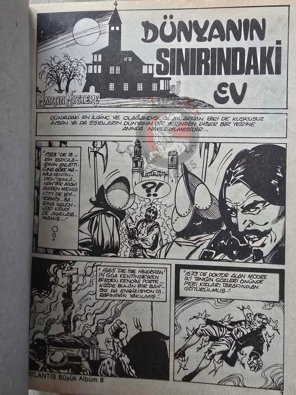 Martin Mystère #8 La casa ai confini del mondo 80s Turkish Comic Turkey #5 #6