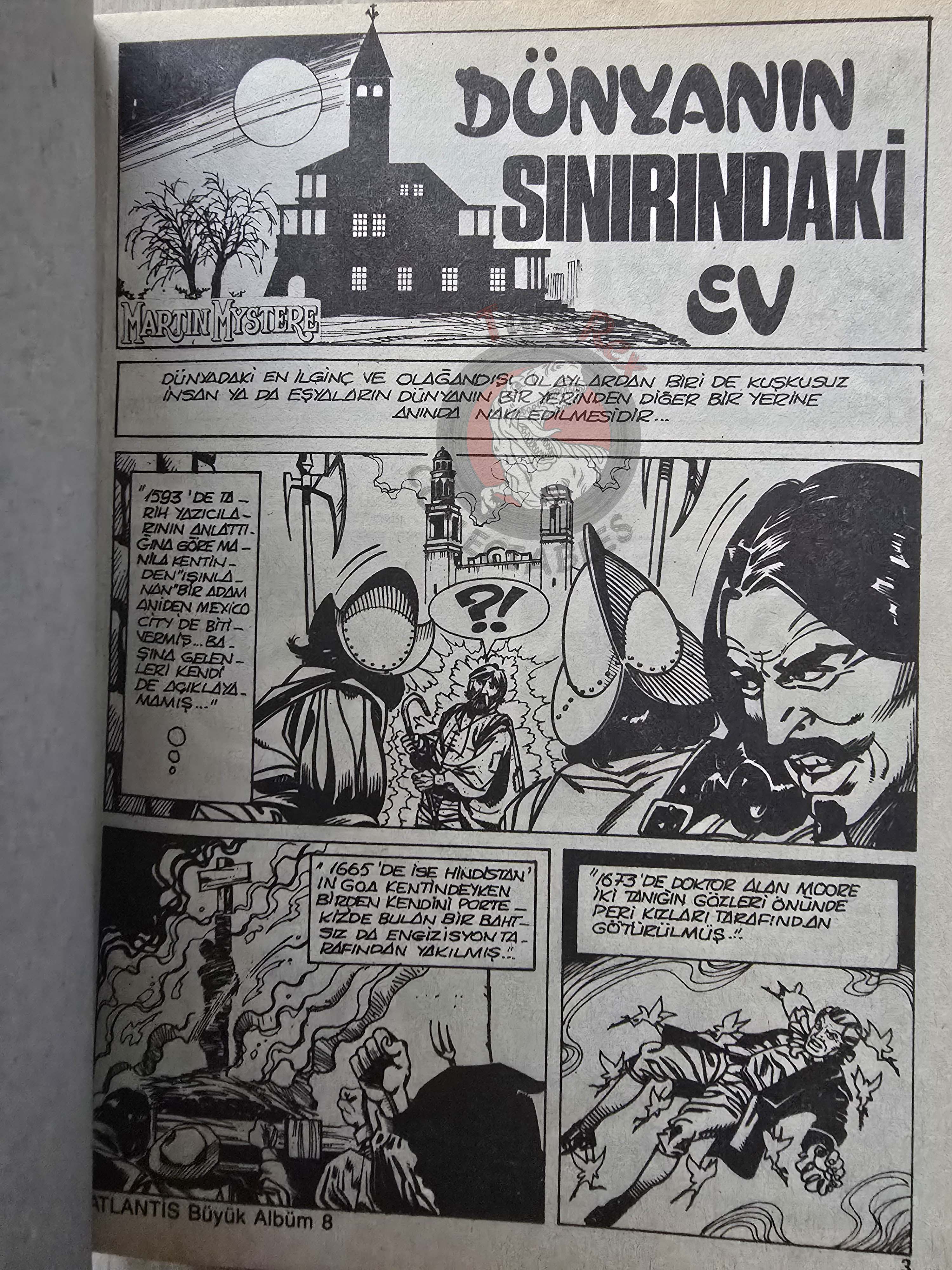 Martin Mystère #8 La casa ai confini del mondo 80s Turkish Comic Turkey #5 #6