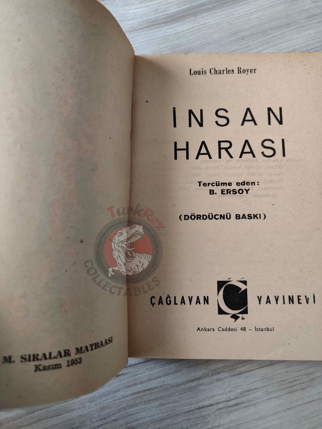 Louis Charles Royer – Love Camp 1953 Turkish Book Turkey
