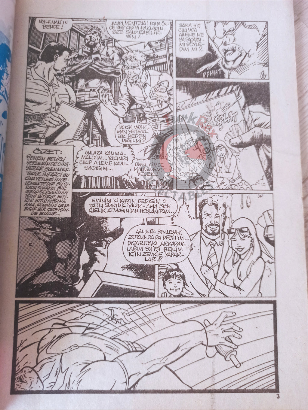 The Punisher #16 1992 Turkish Comic Turkey War Journal #1 Magazine #15