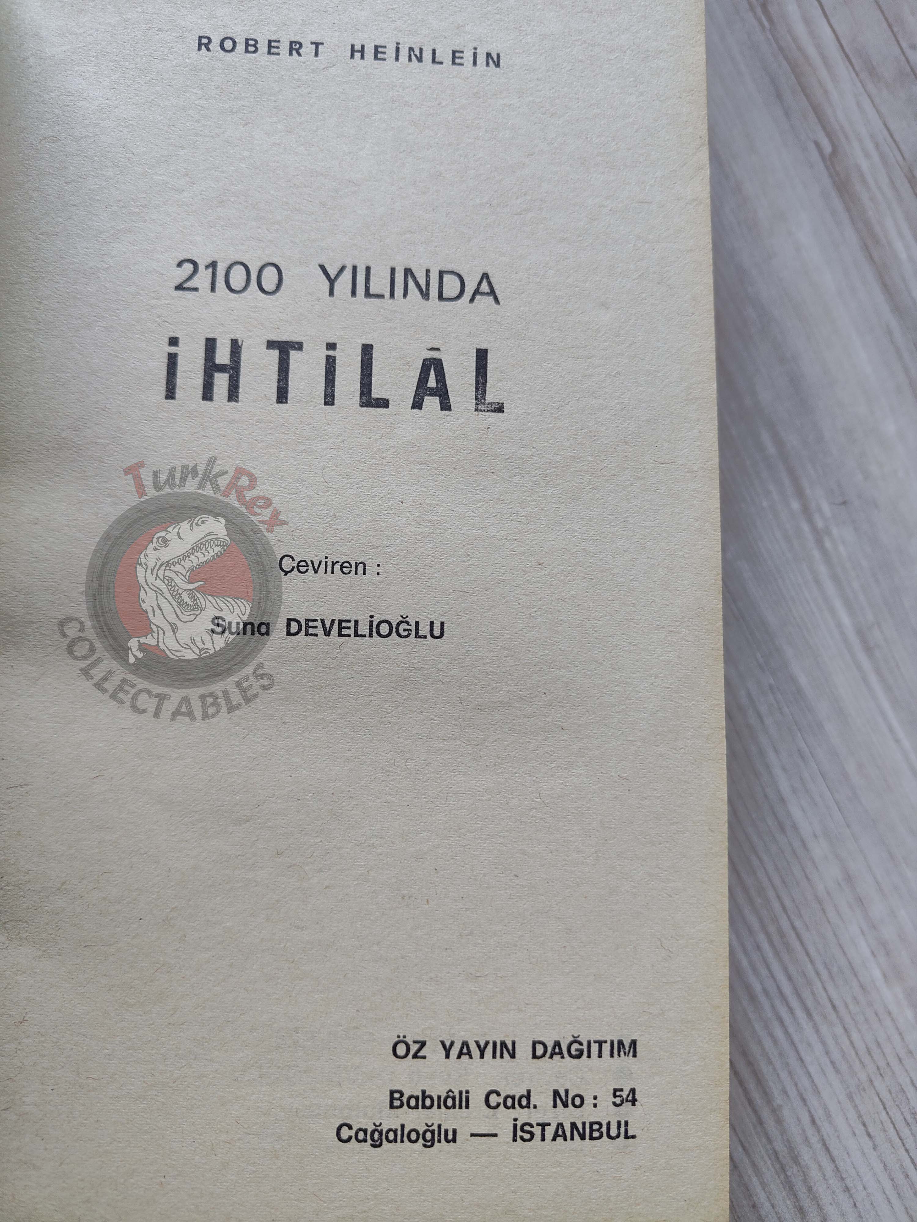 Robert A. Heinlein – Revolt in 2100 1977 1st Turkish Book Turkey