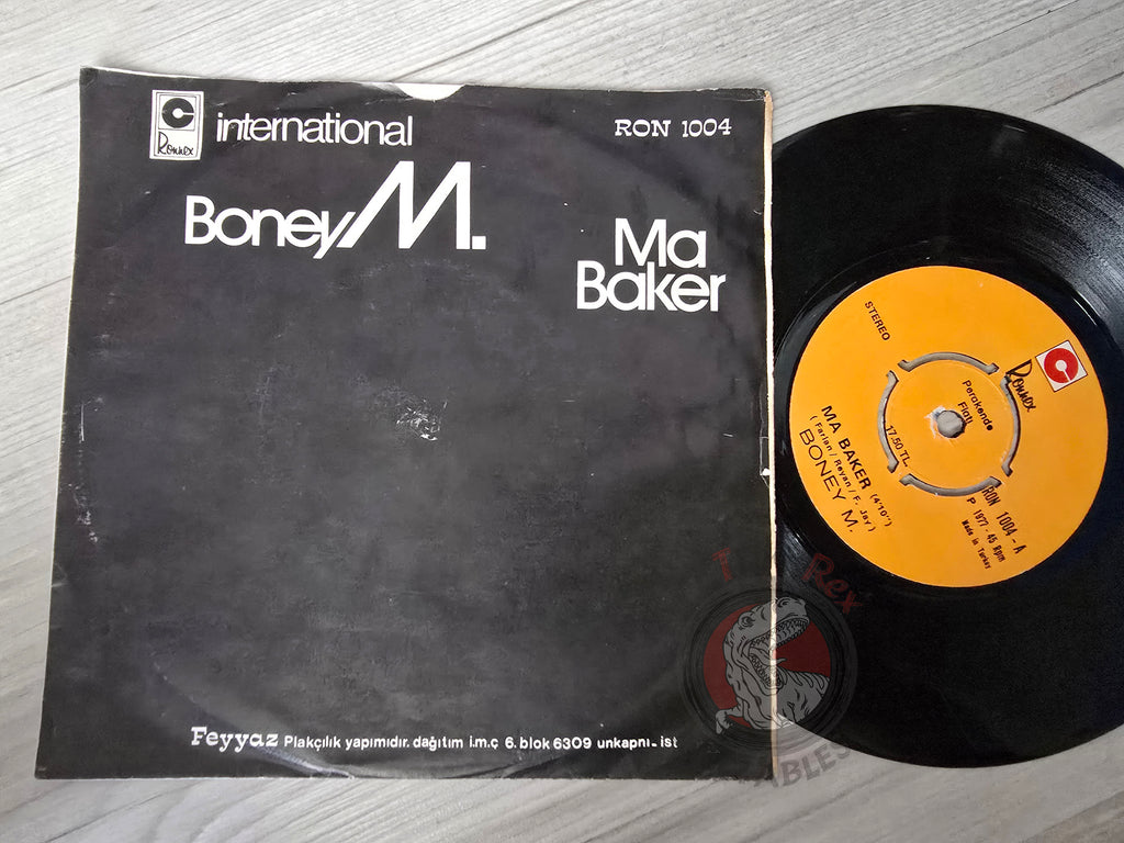 Boney M - Ma Baker 7" Turkish Pressing Vinyl Turkey Edition